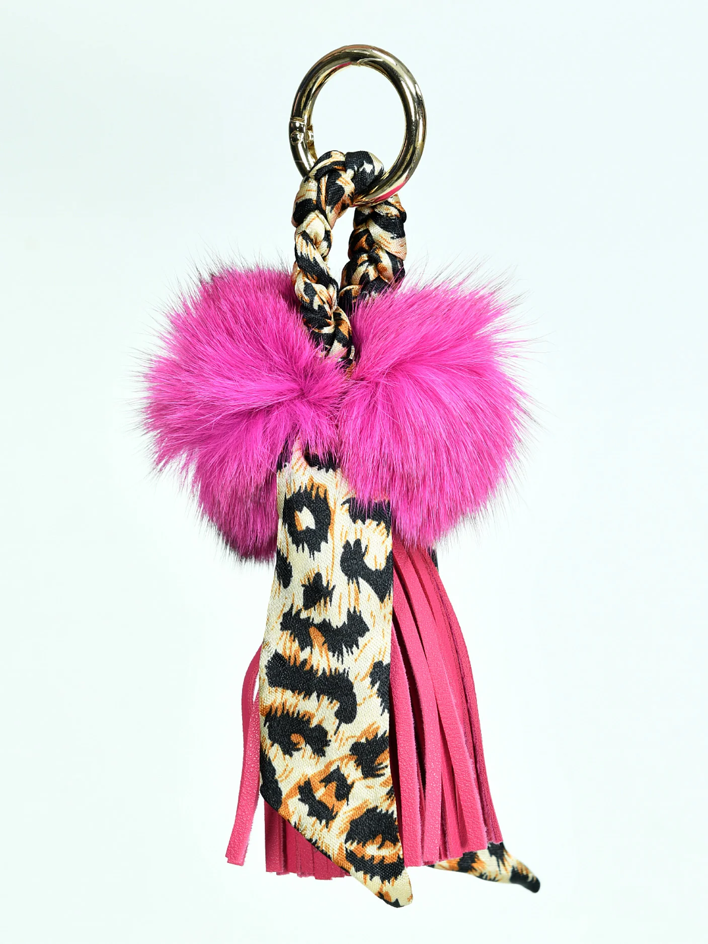 Pompom Tasseled Key Chain - Image 3