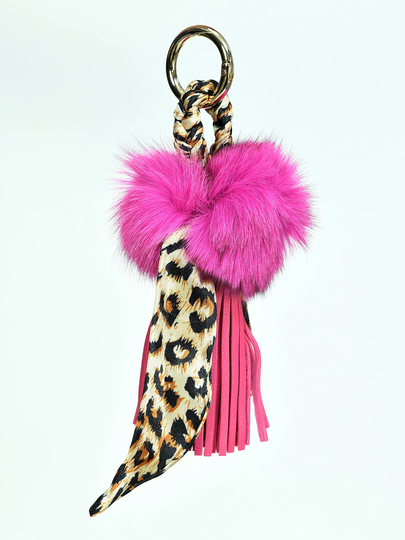 Pompom Tasseled Key Chain - Image 4