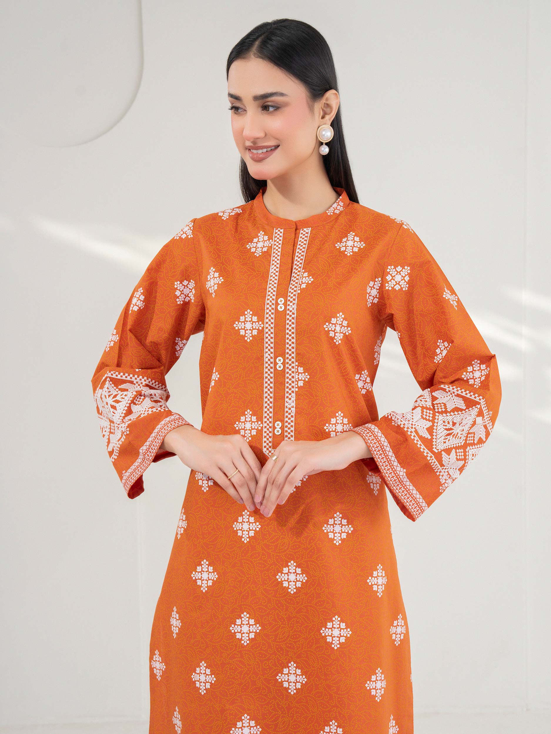 2 Piece Lawn Suit-Embroidered (Pret) - Image 5