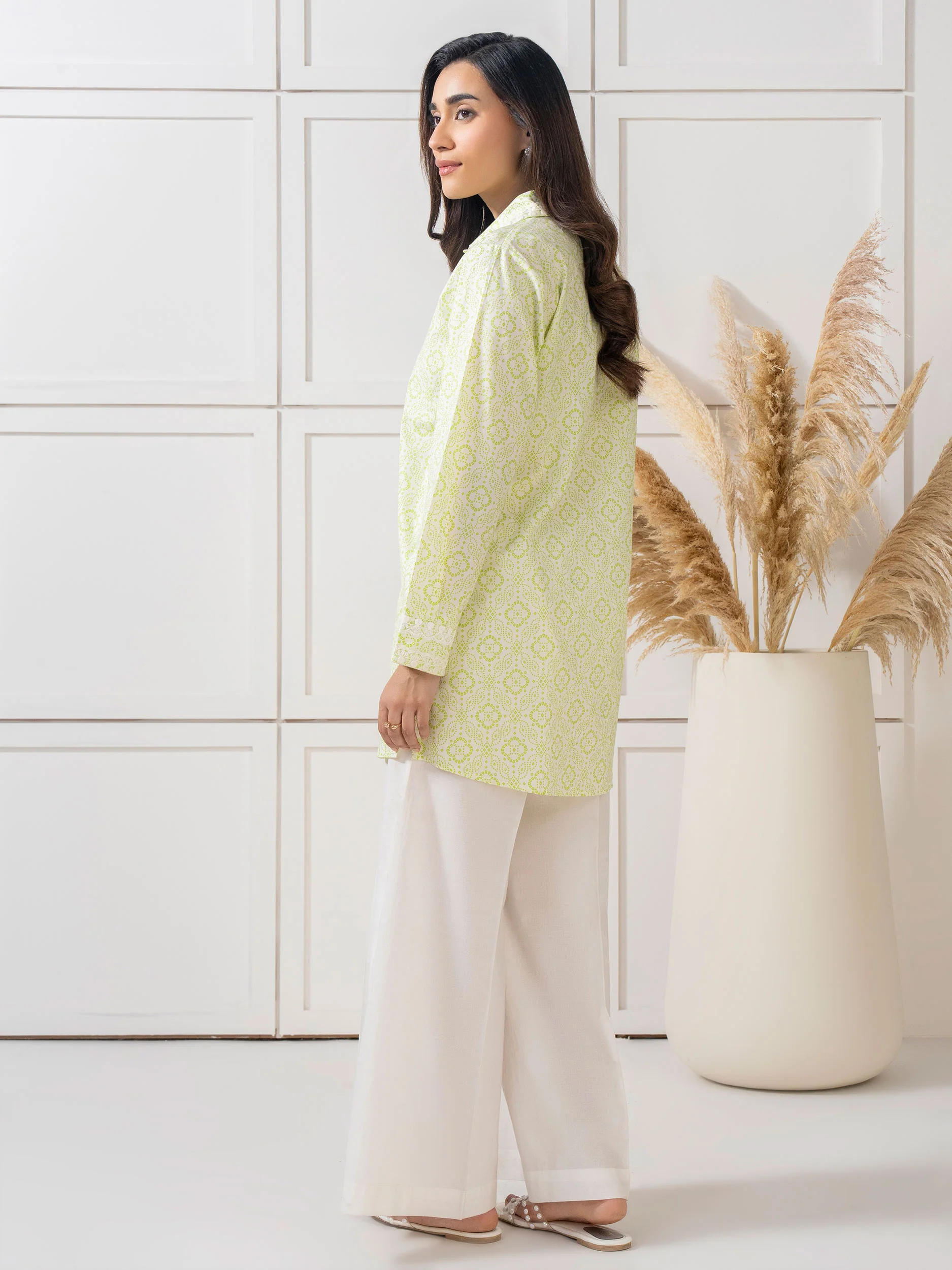 Cambric Kurti-Printed (Pret) - Image 4