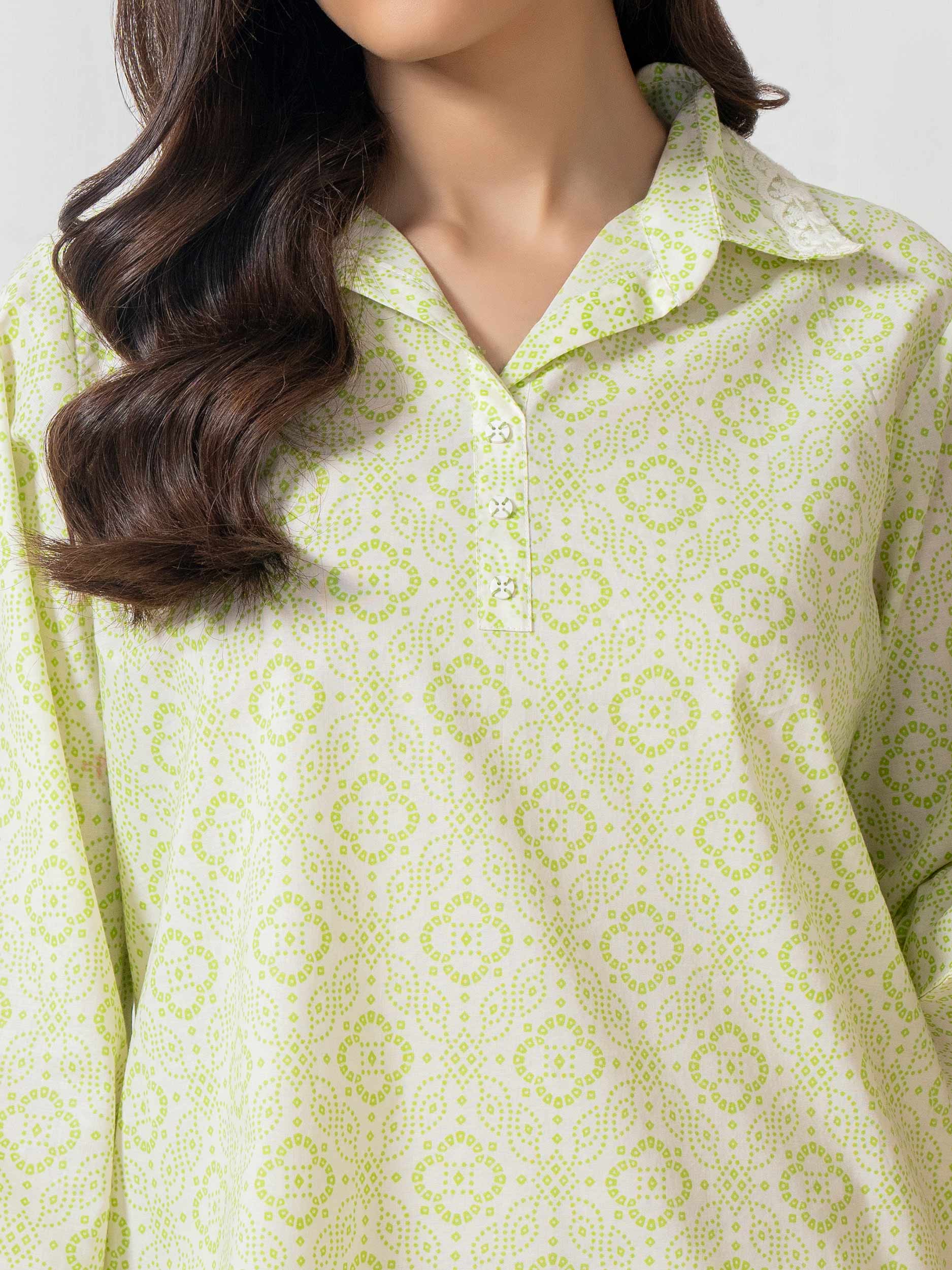 Cambric Kurti-Printed (Pret) - Image 5