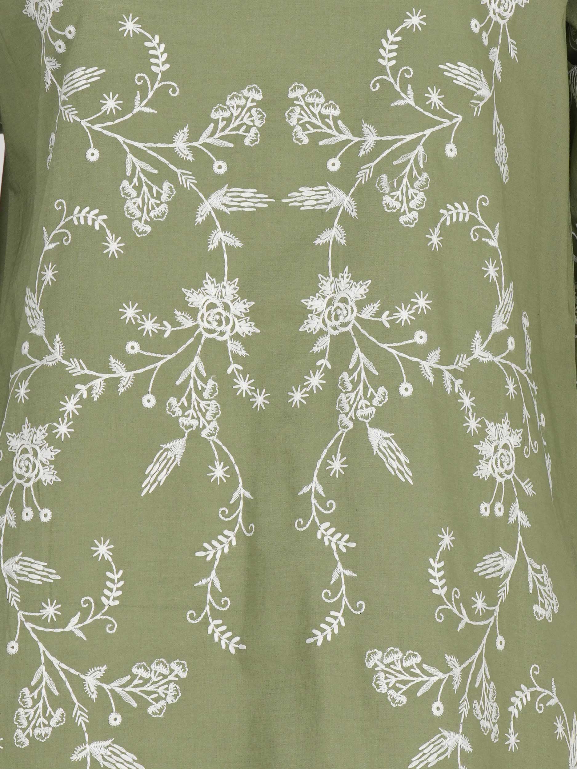 Cambric Kurti- Embroidered (Pret) - Image 7