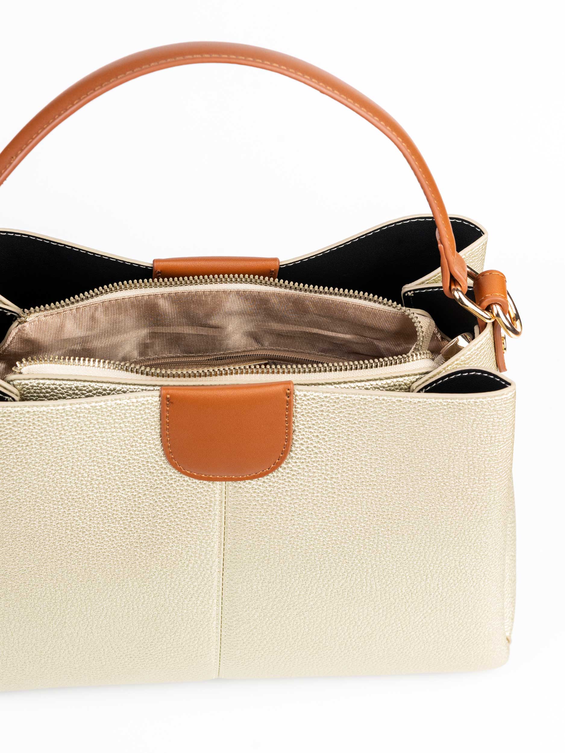 Pebbled Handbag - Image 4