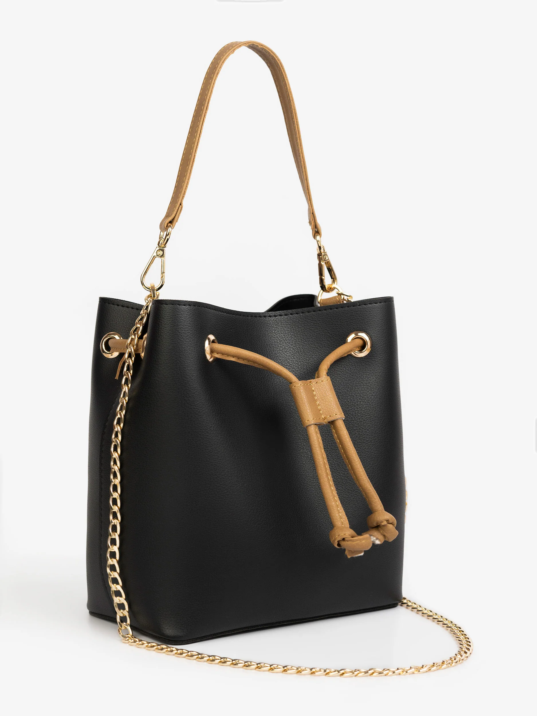 Drawstring Bucket Handbag - Image 2