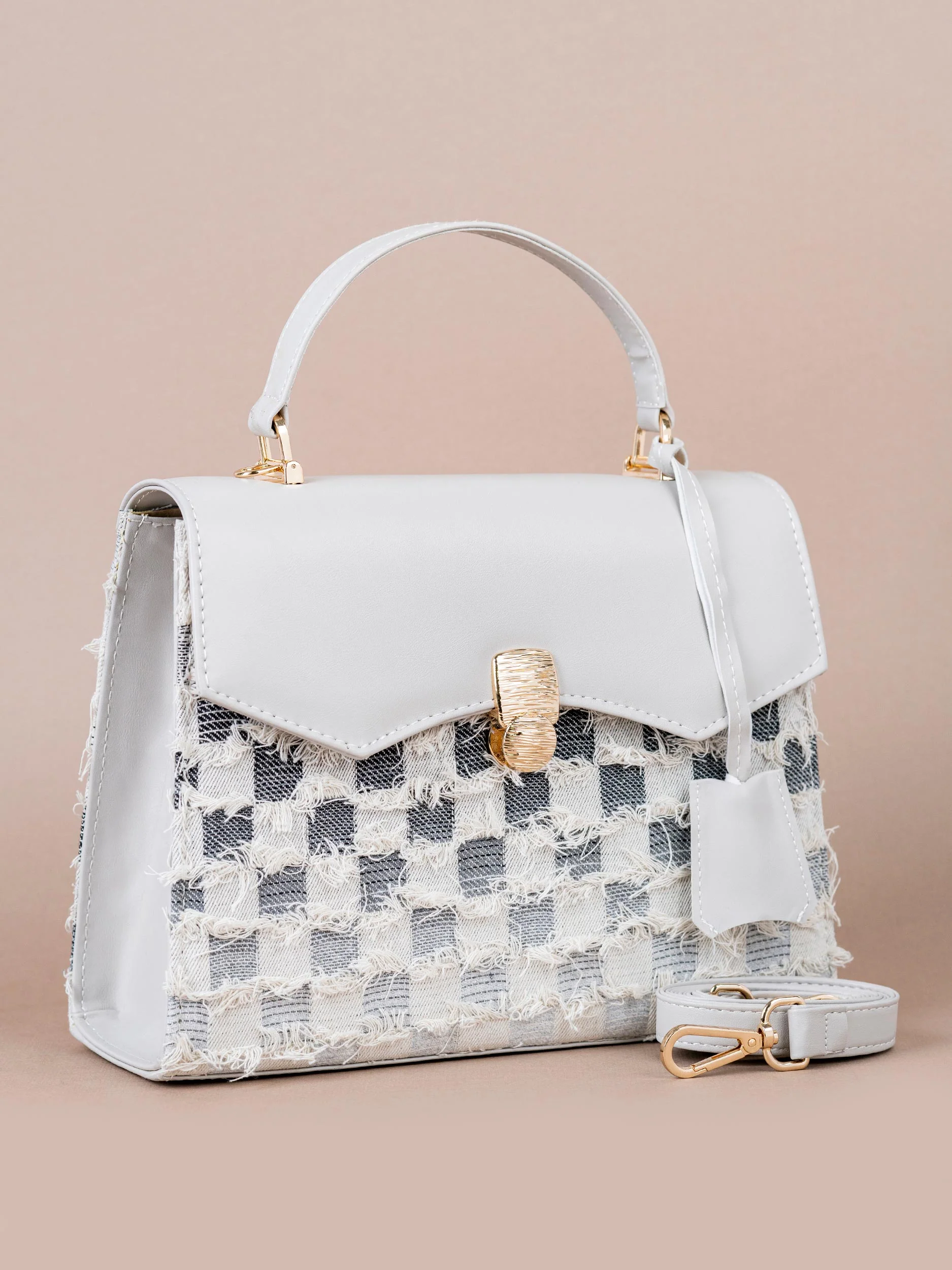 checkered Handbag - Image 2