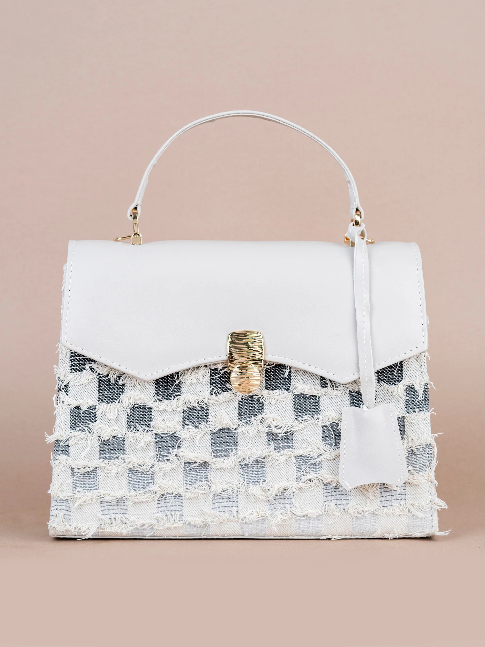 checkered Handbag - Image 3
