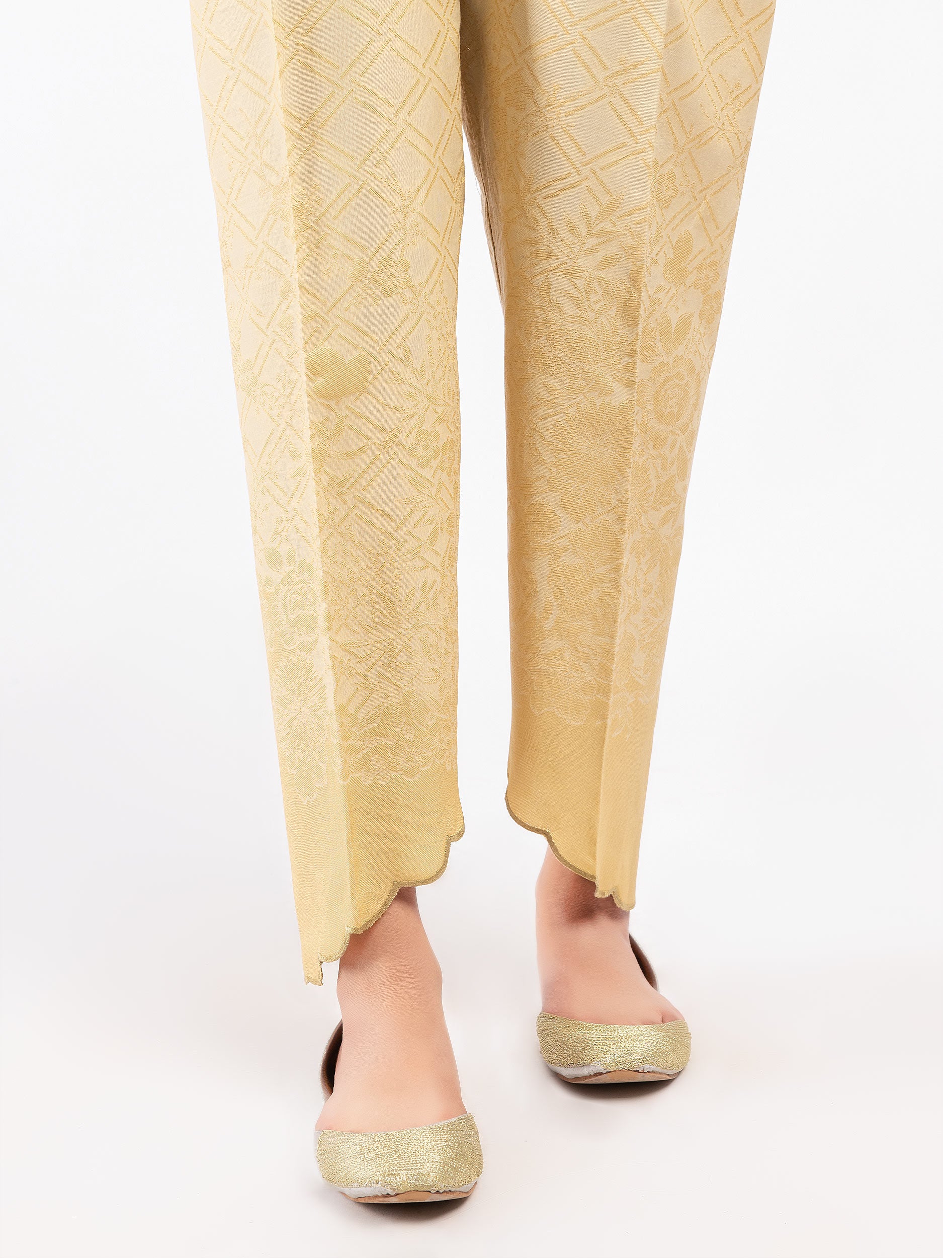 Asymmetric Jacquard Trousers - Image 2
