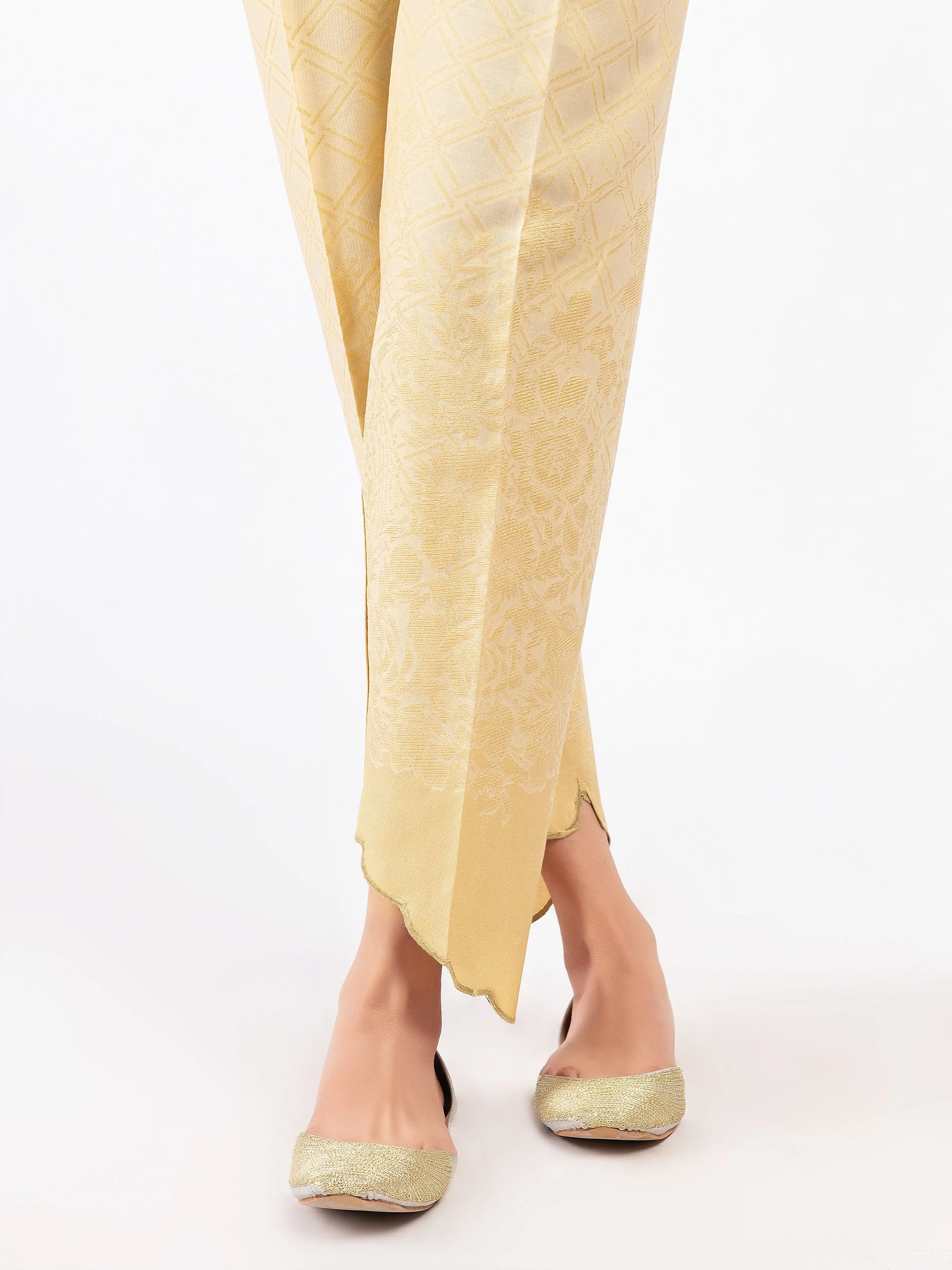Asymmetric Jacquard Trousers - Image 3