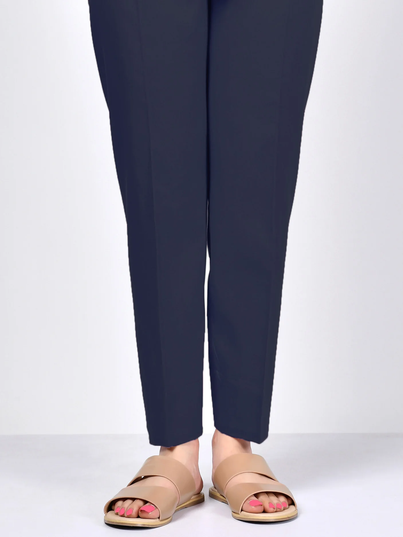 Satin Trouser - Dark Blue - Image 4
