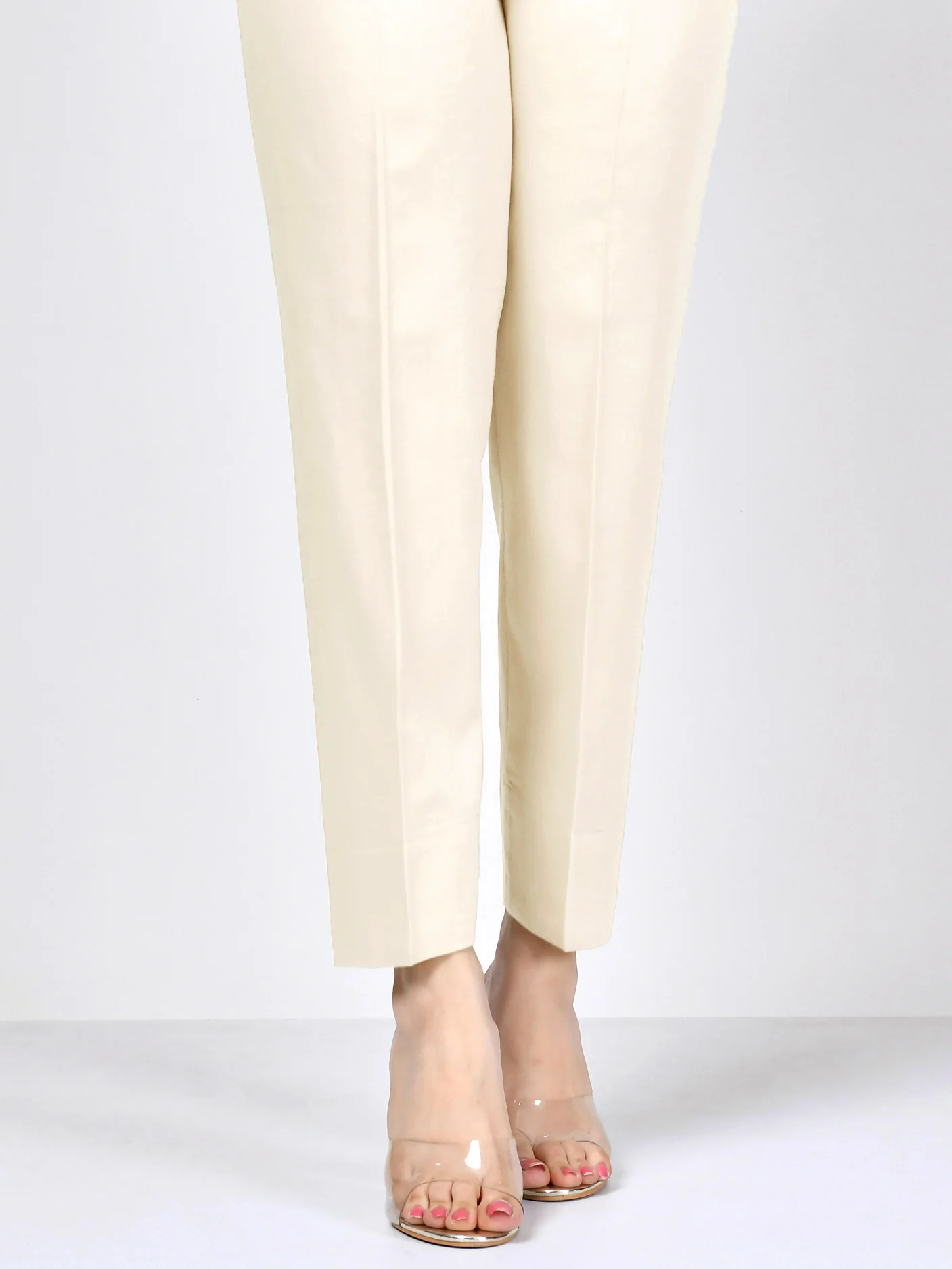 Crepe Trouser -  Beige - Image 2