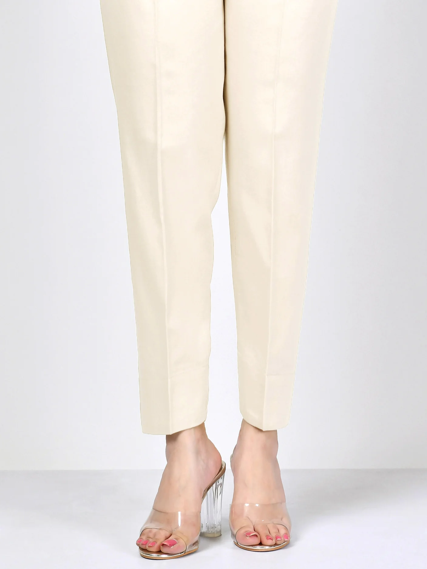 Crepe Trouser -  Beige - Image 4