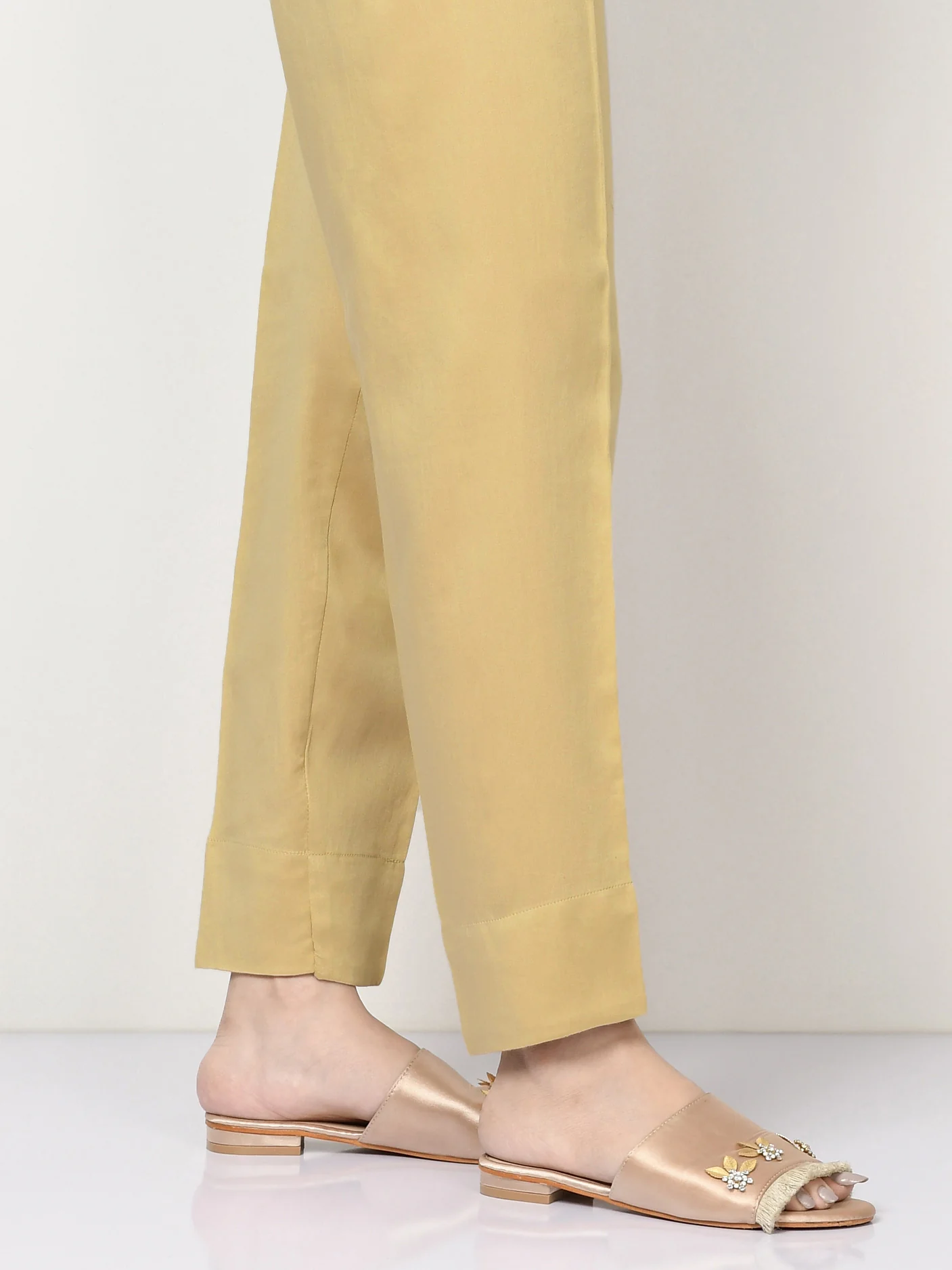 Dyed Satin Trousers - Image 3