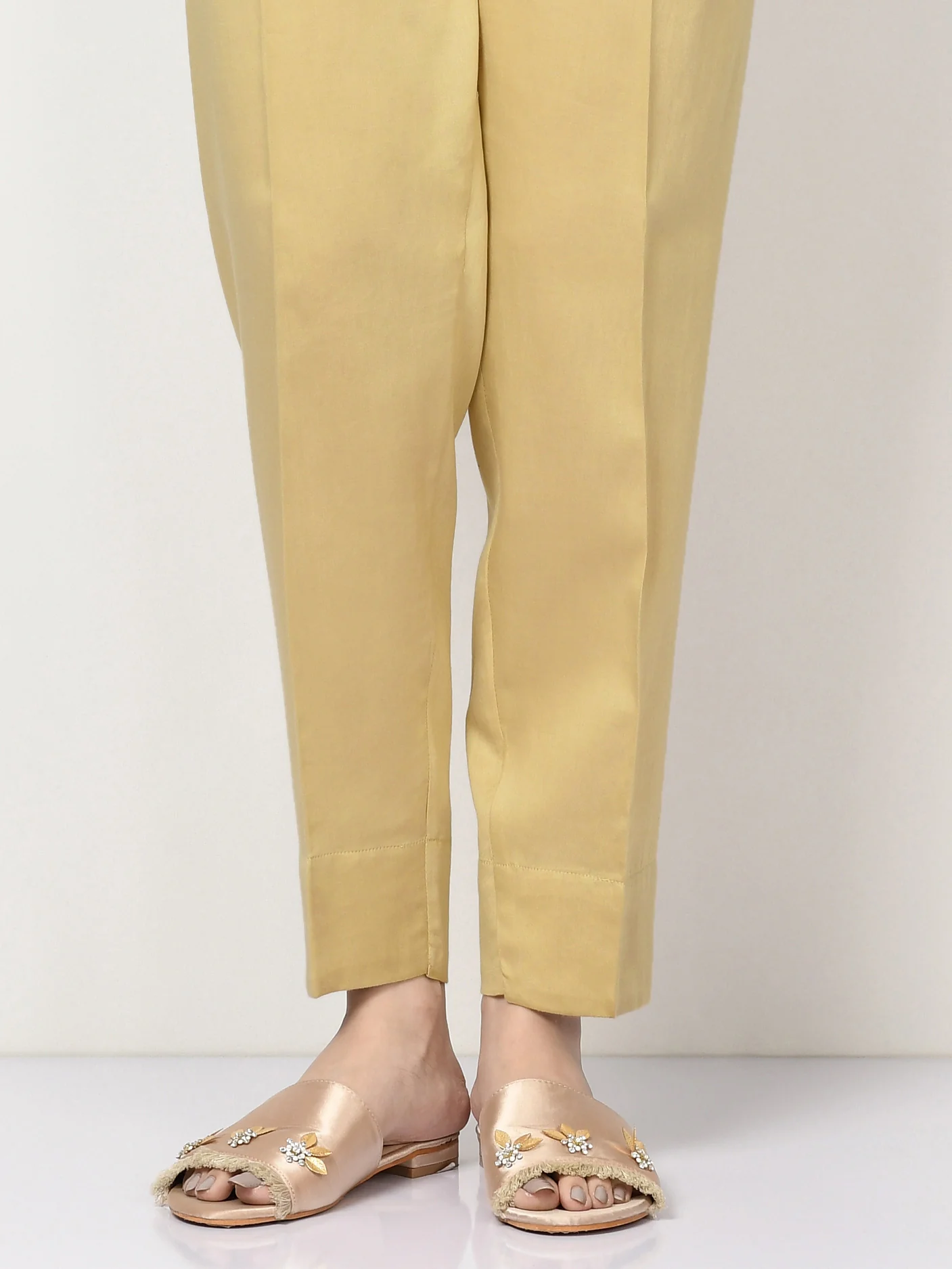 Dyed Satin Trousers - Image 4