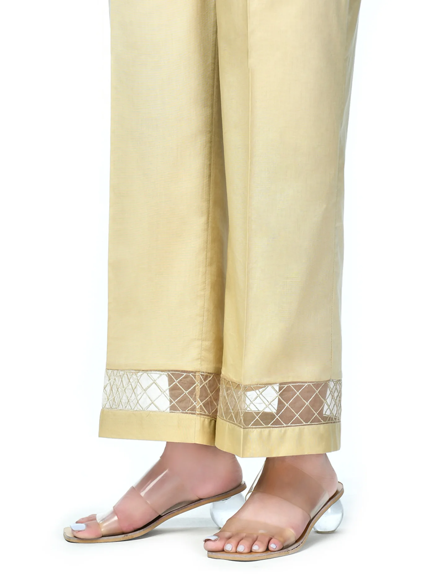 Cambric Trouser-Embroidered (Pret) - Image 3