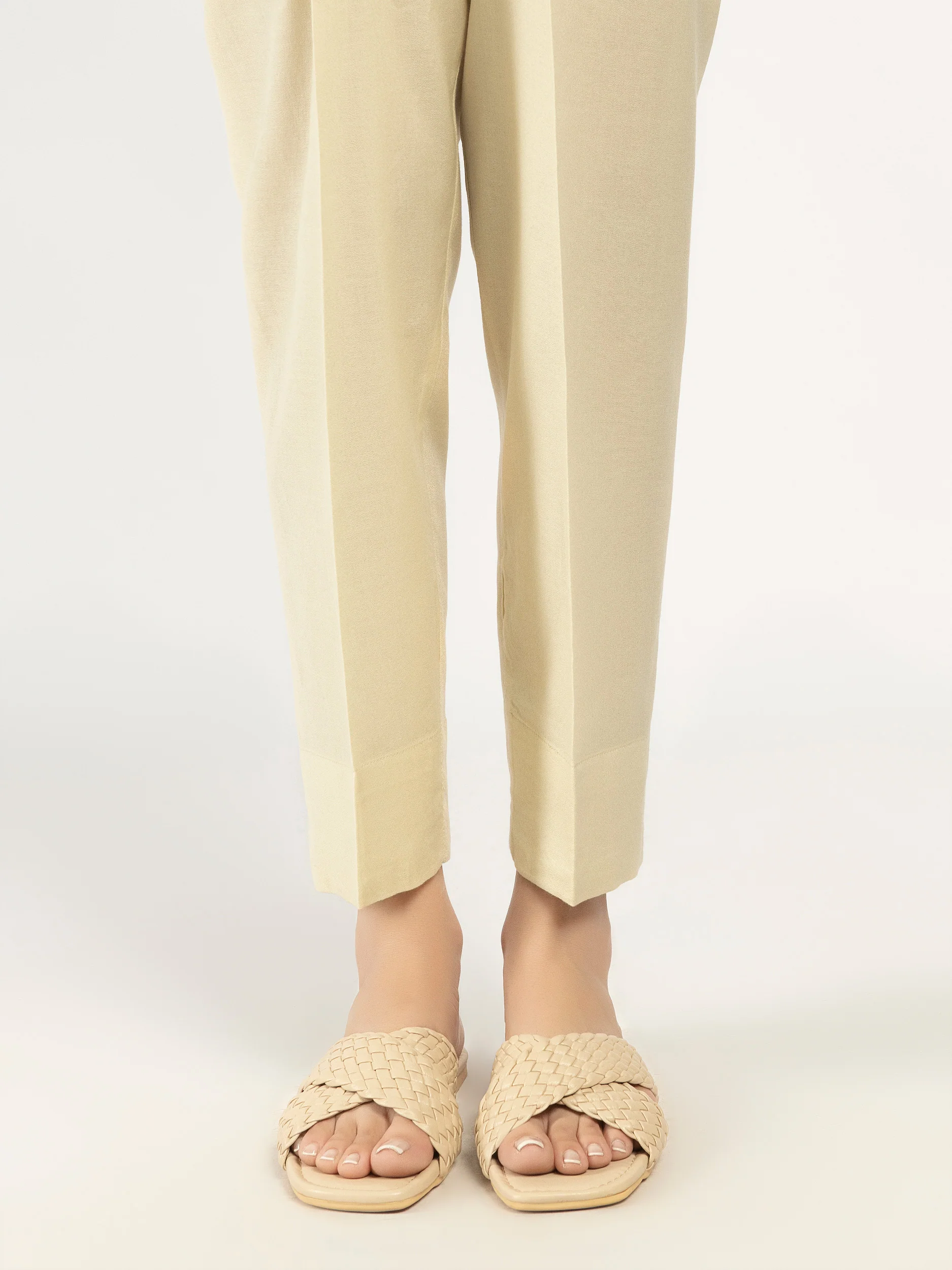 Plain Satin Trousers - Image 2
