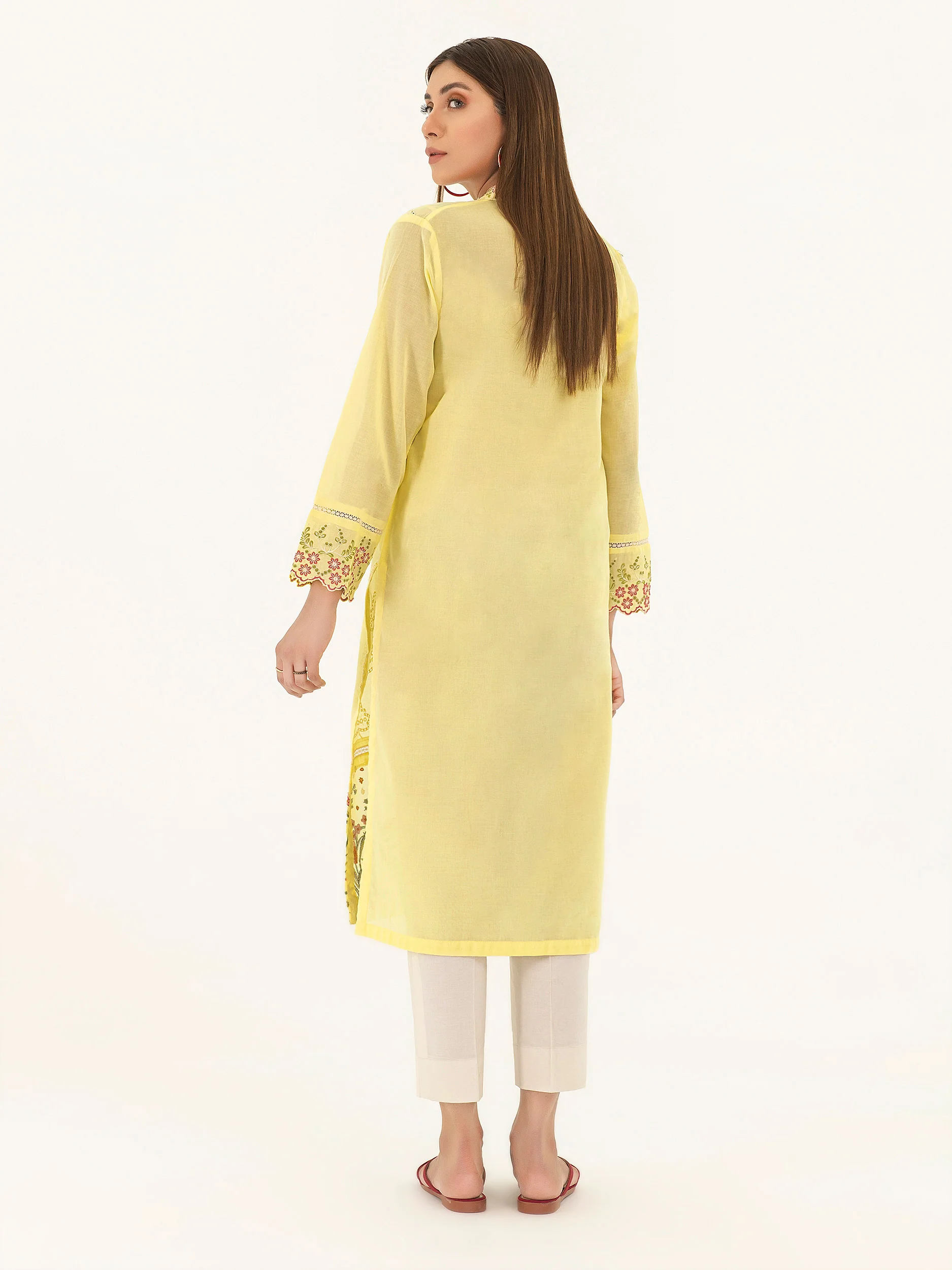 Embroidered Lawn Shirt - Image 4