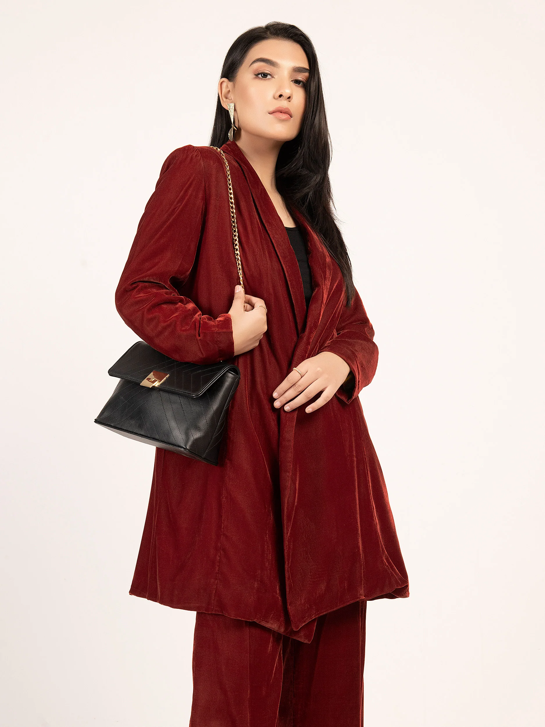 Stylized Velvet Suit - Image 3