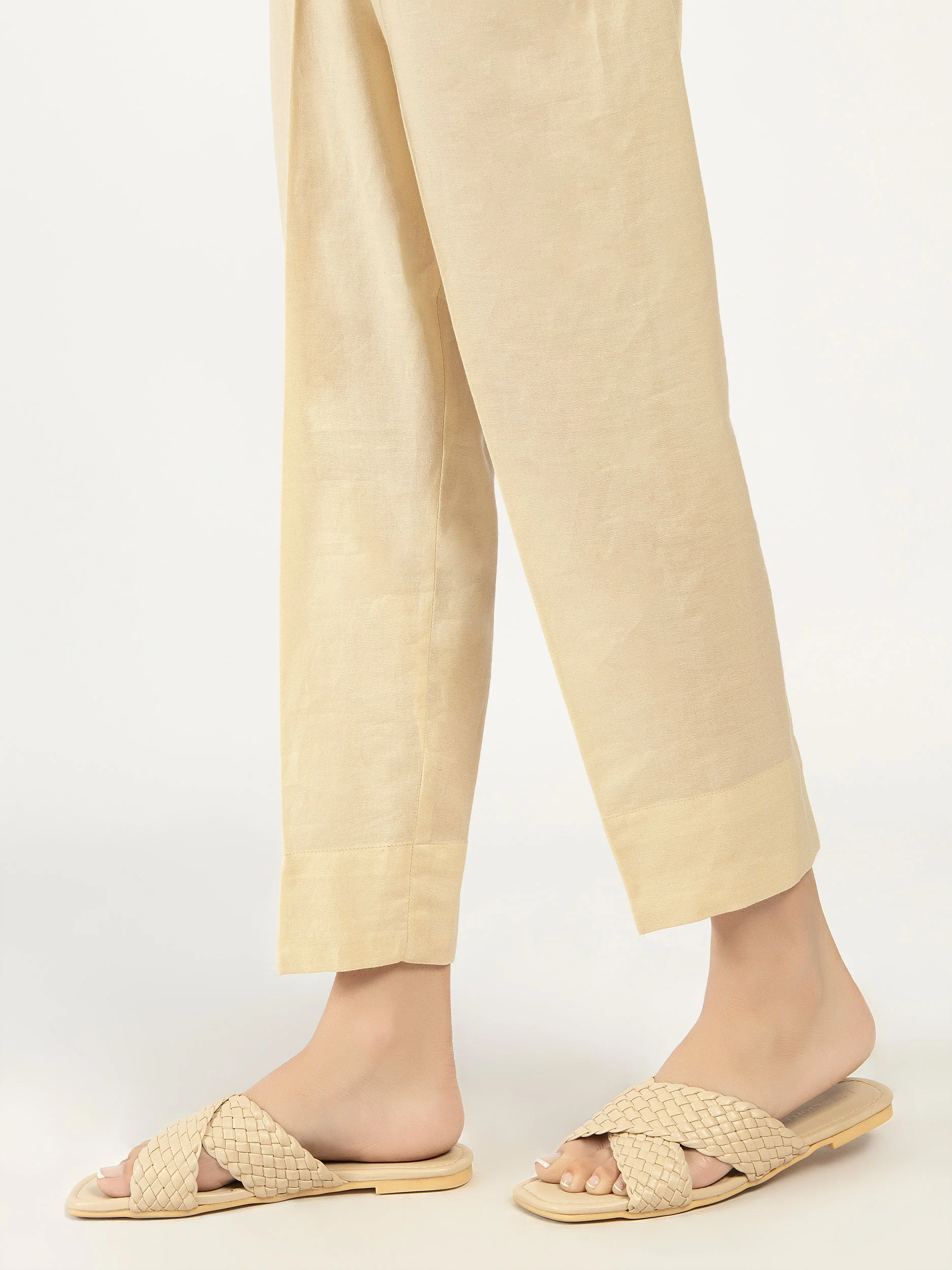 Plain Crape Trousers - Image 4