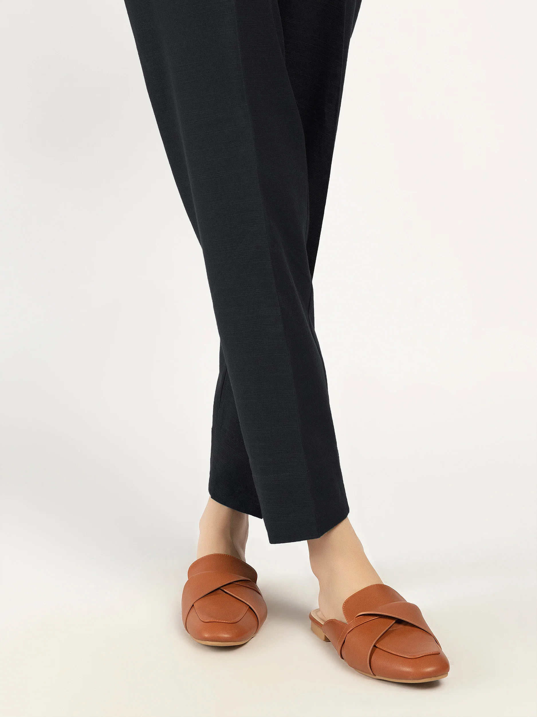 Plain Khaddar Trousers - Image 2