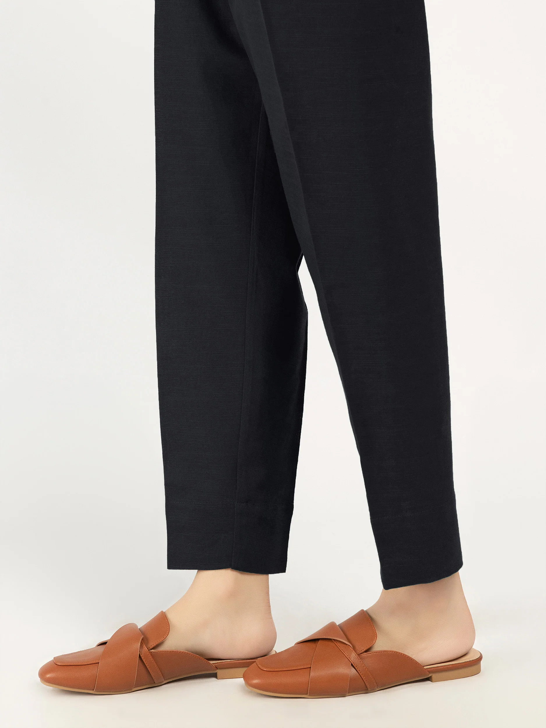 Plain Khaddar Trousers - Image 3