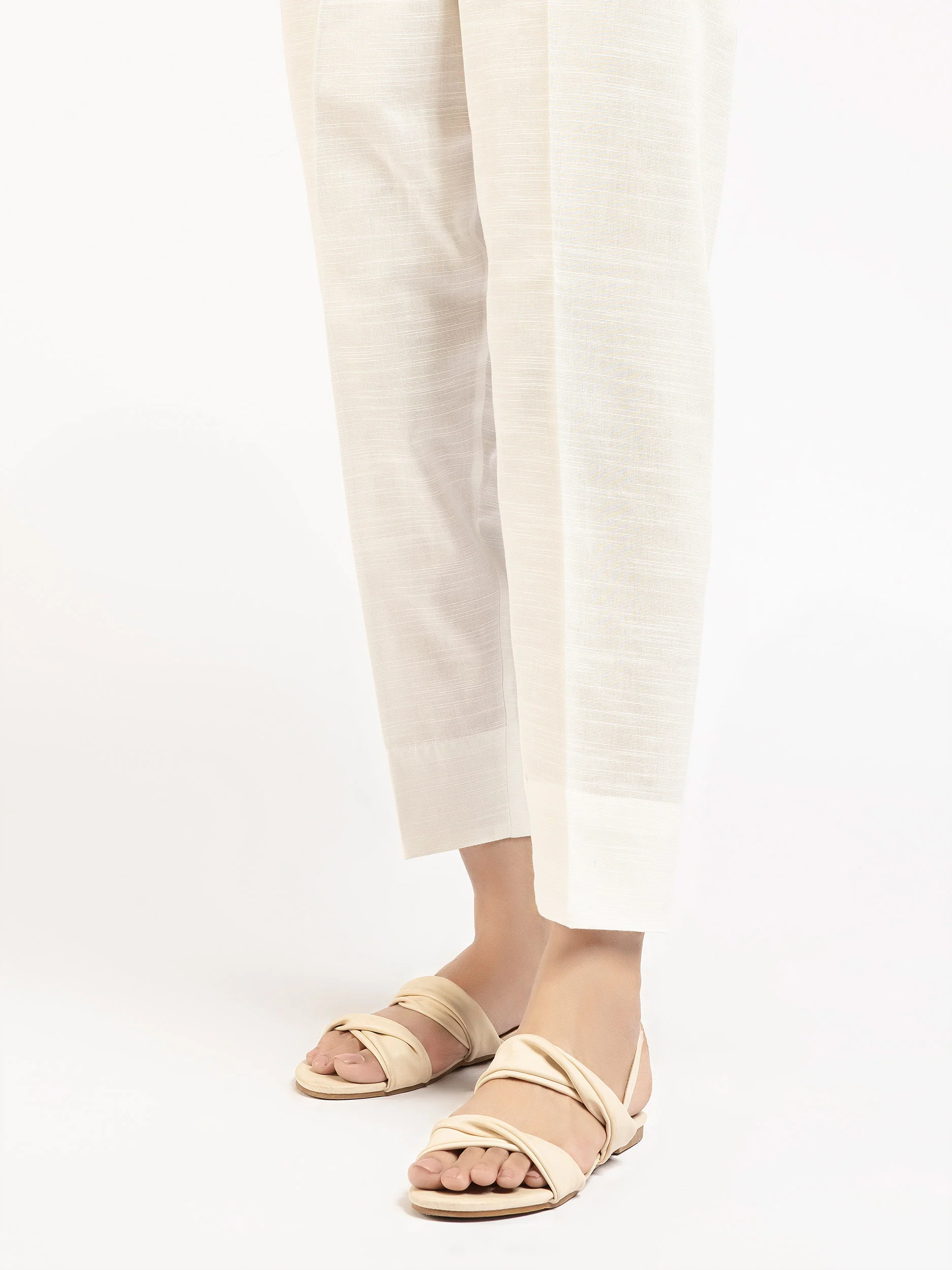 Plain Khaddar Trousers - Image 2