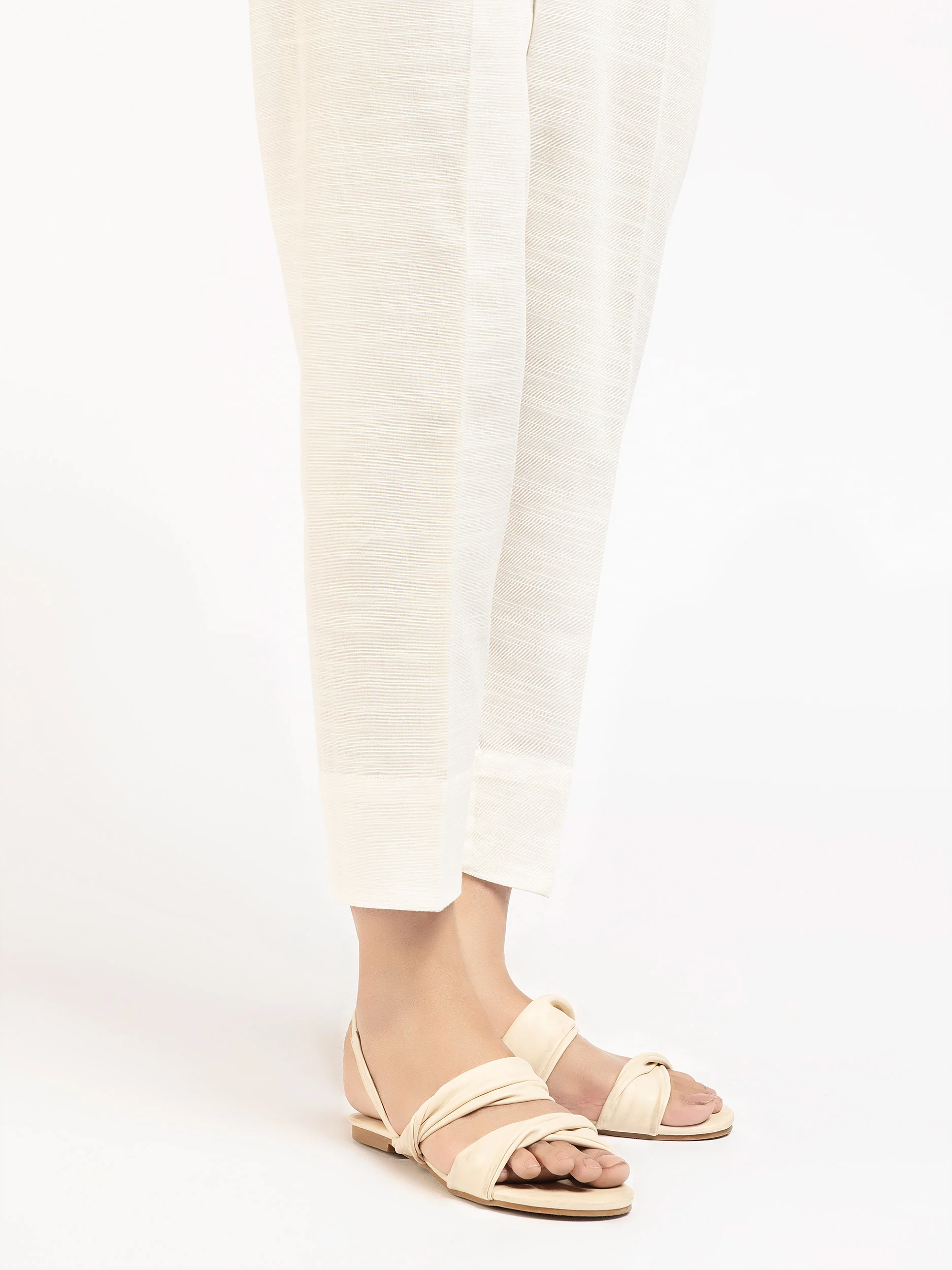 Plain Khaddar Trousers - Image 3
