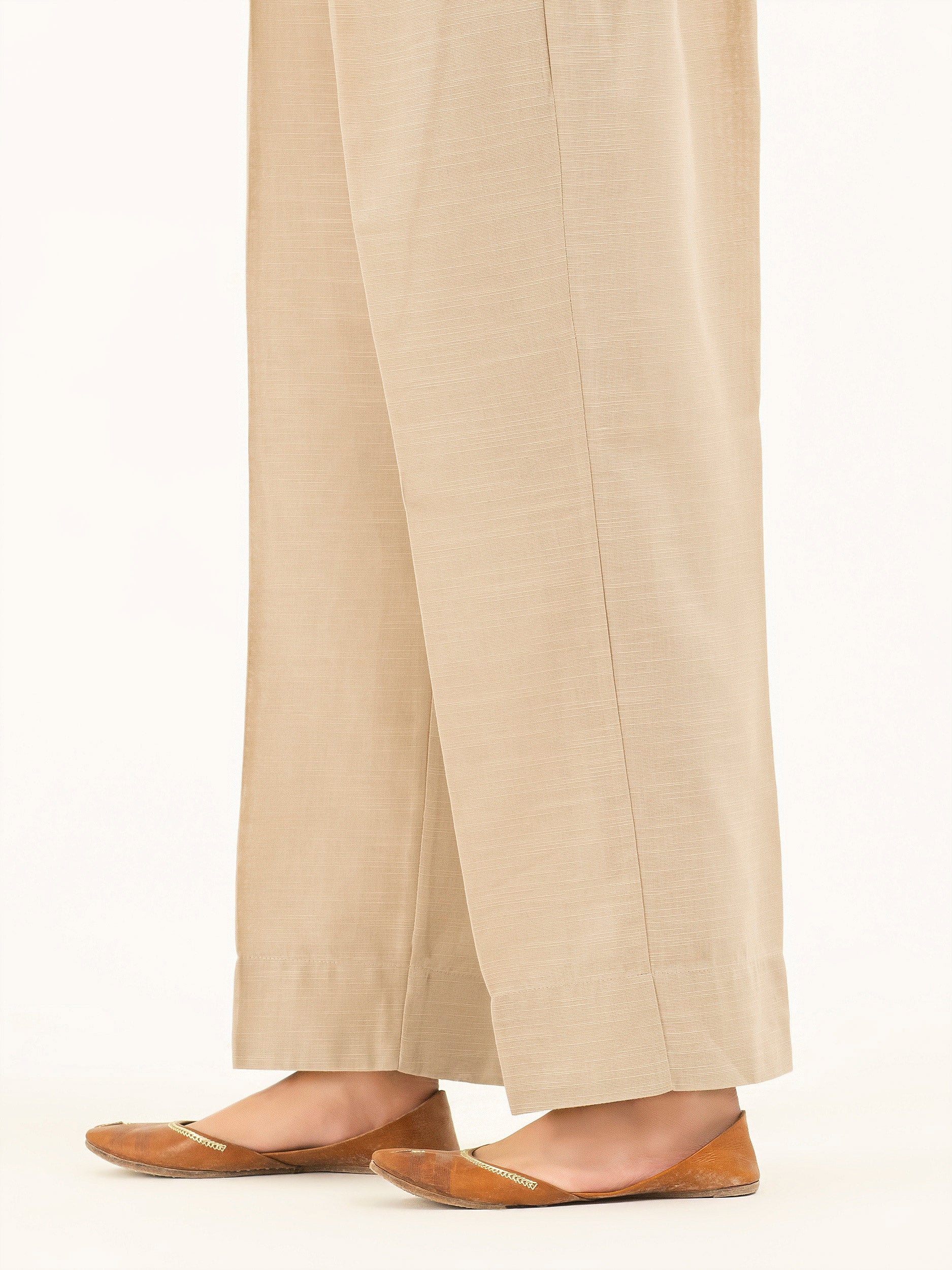 Dyed Khaddar Trousers(Pret) - Image 3