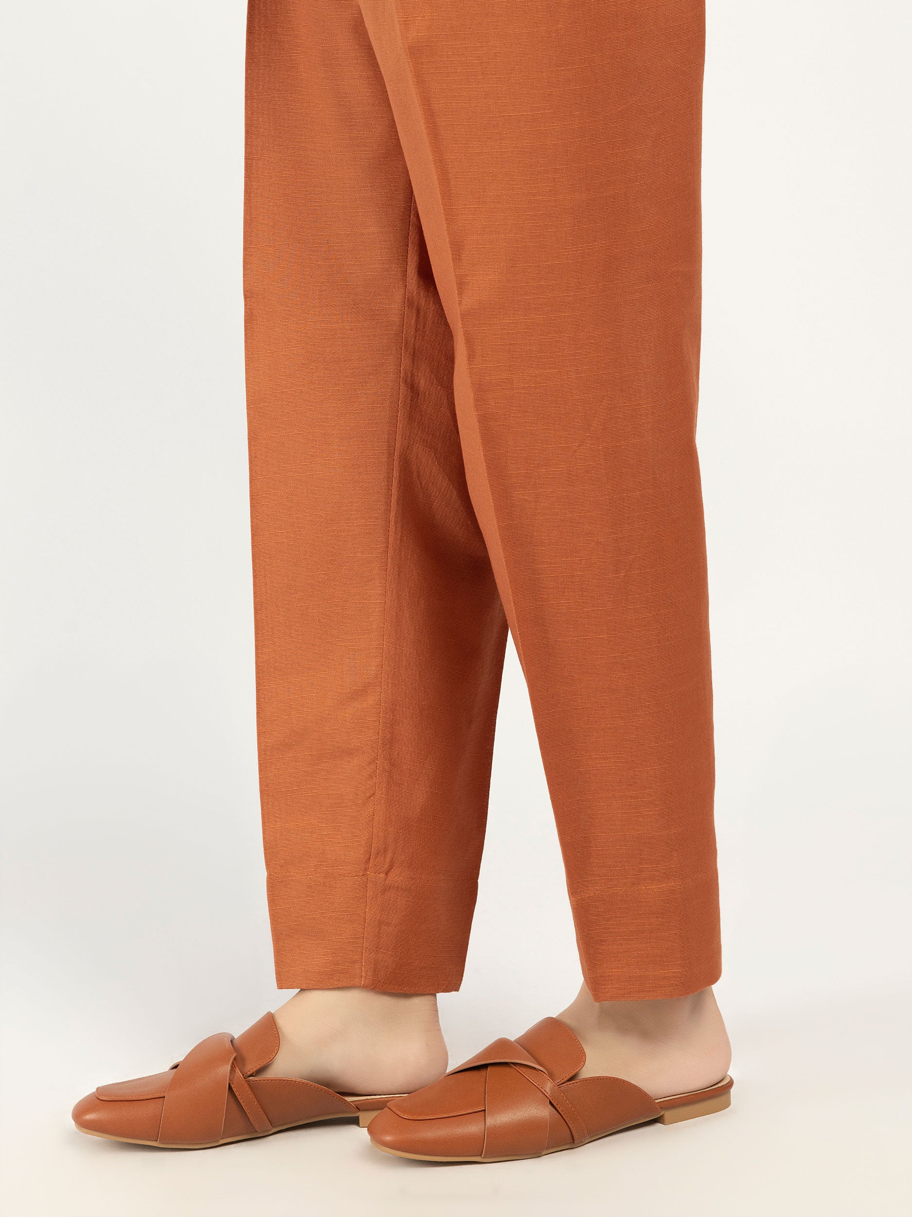 Plain Khaddar Trousers - Image 2