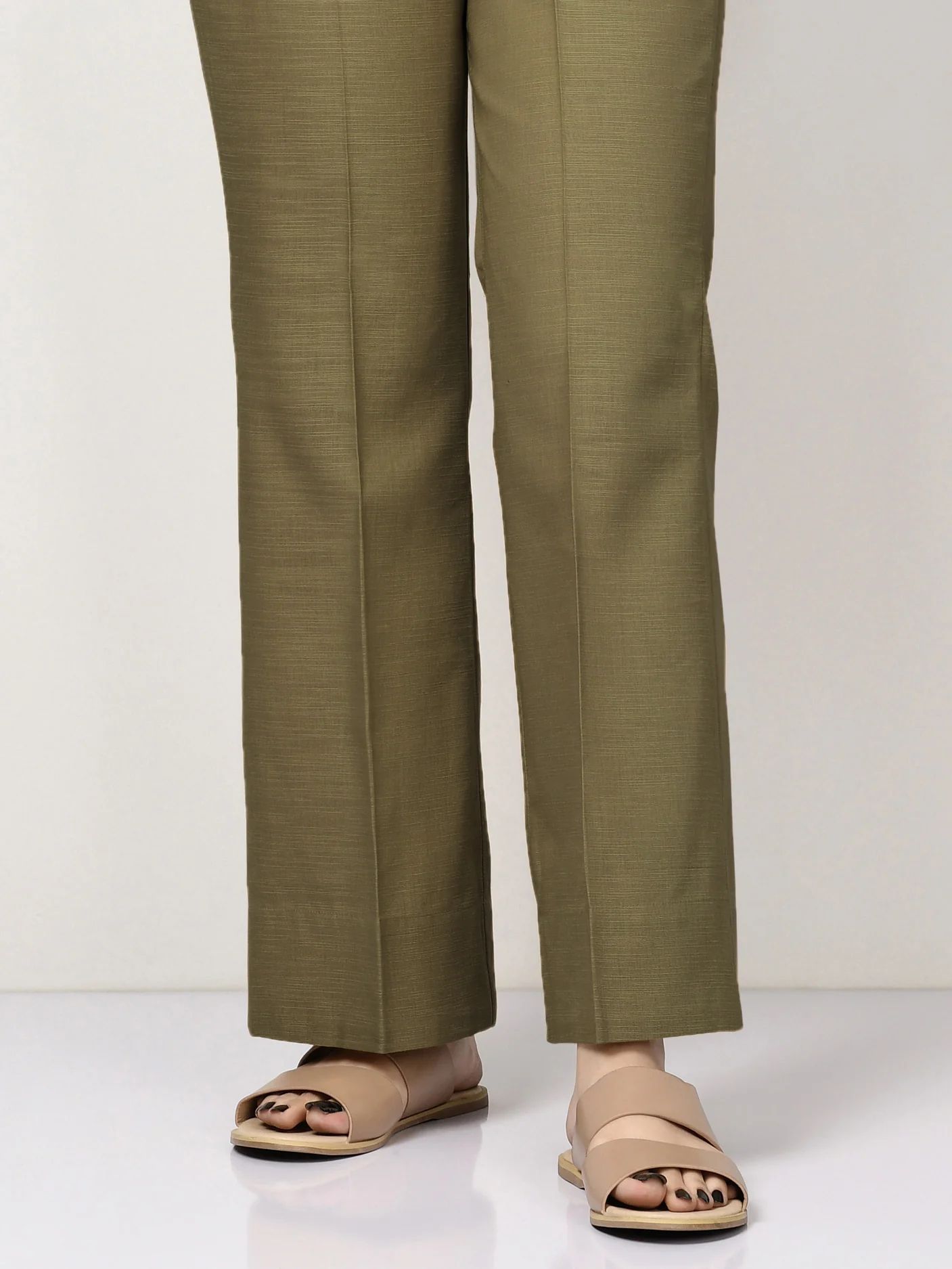 Plain Khaddar Trouser - Image 2