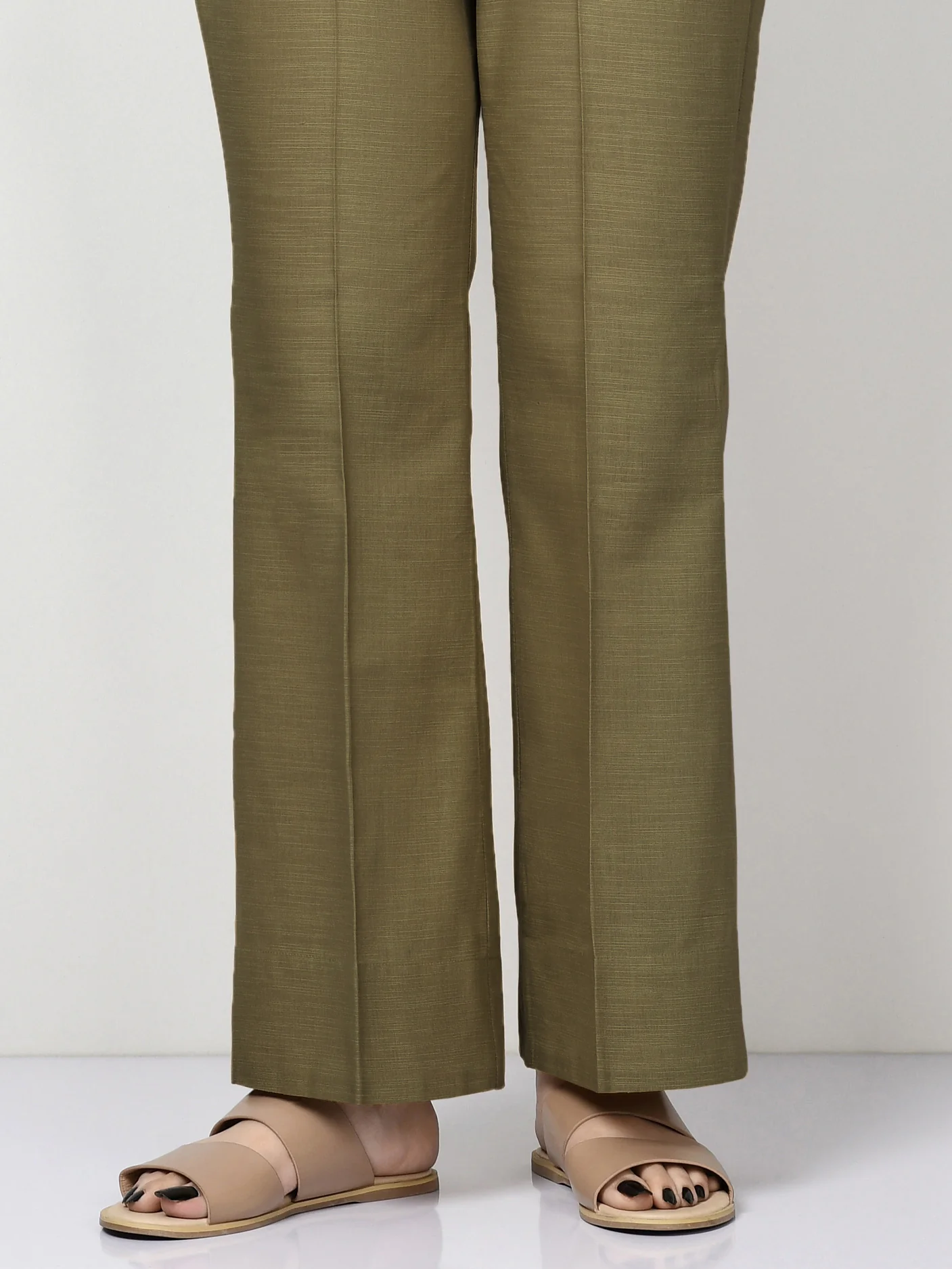 Plain Khaddar Trouser - Image 5