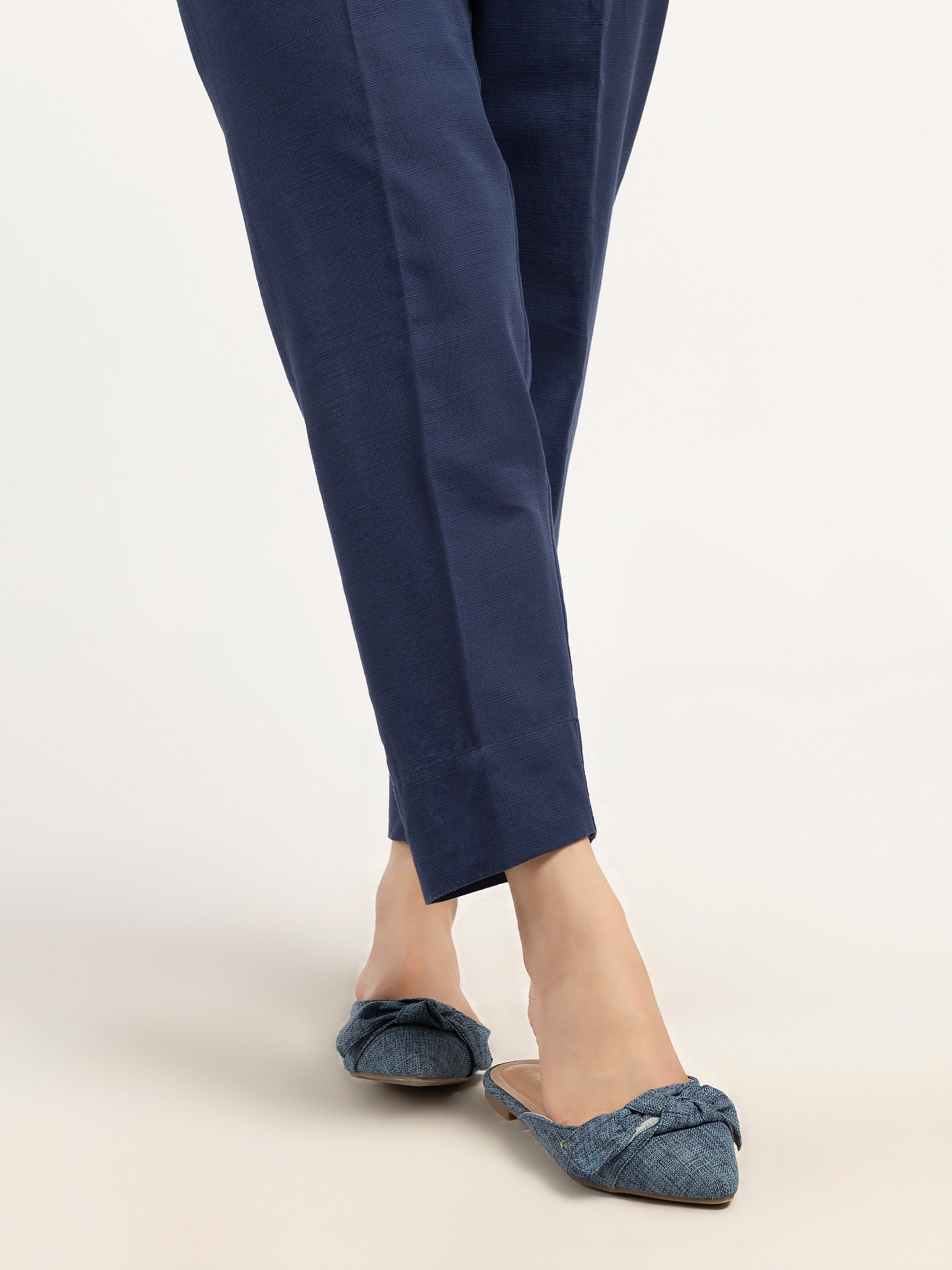 Plain Khaddar Trousers - Image 2