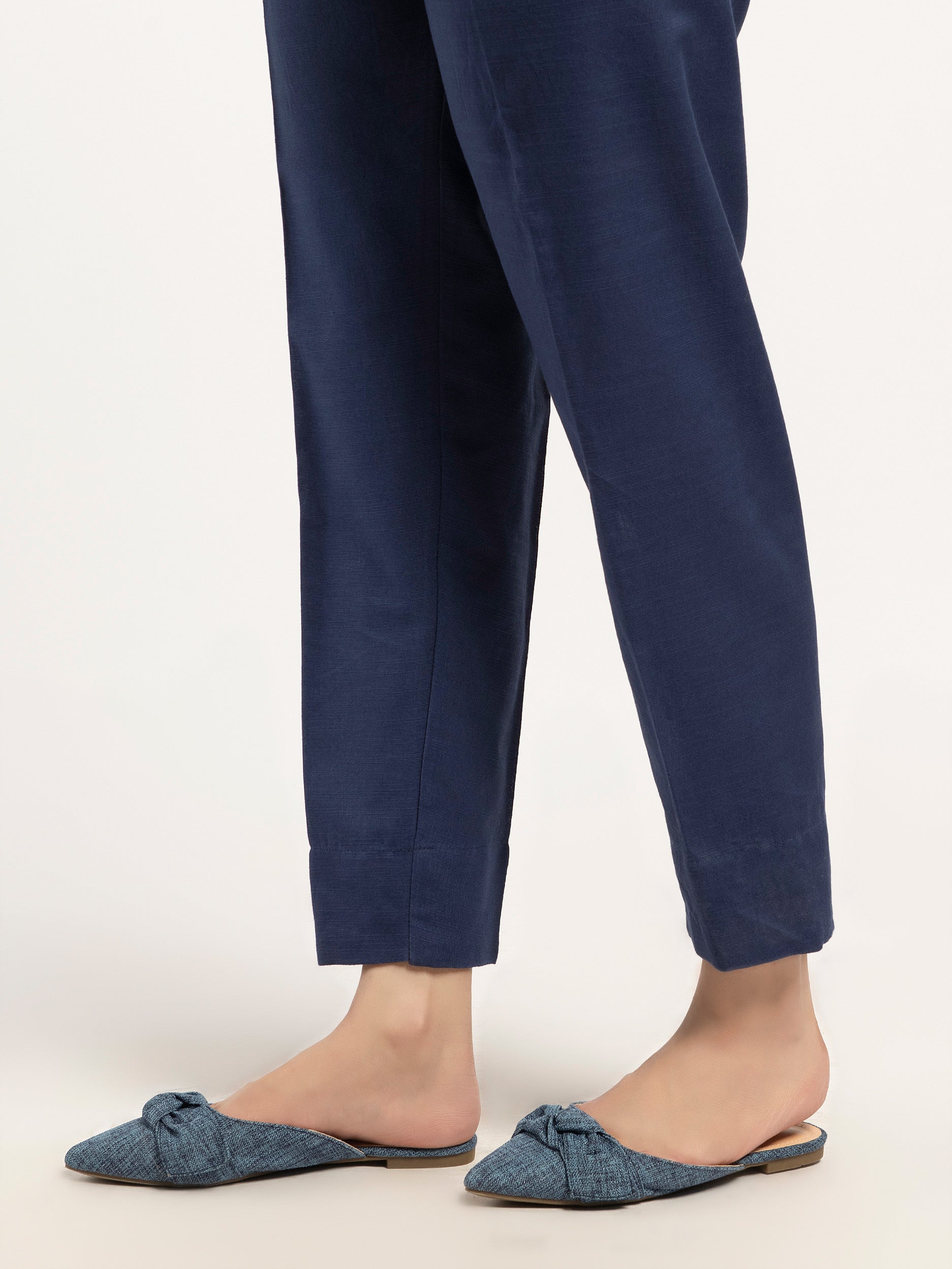 Plain Khaddar Trousers - Image 4