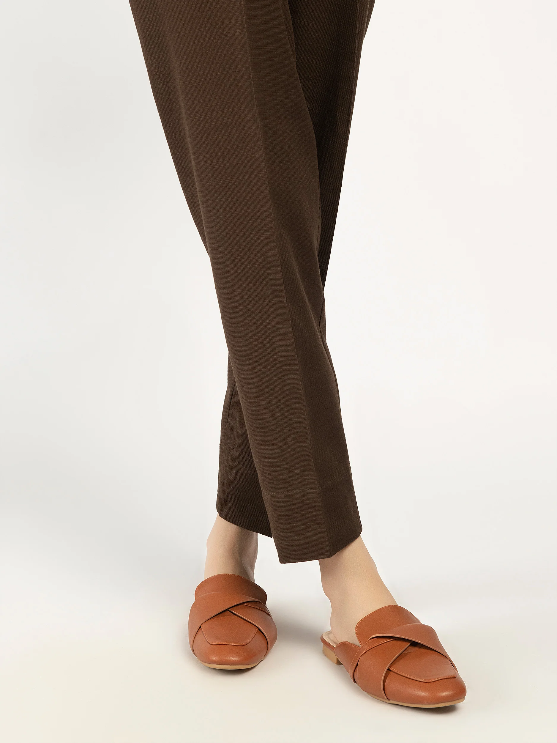 Plain Khaddar Trousers - Image 2
