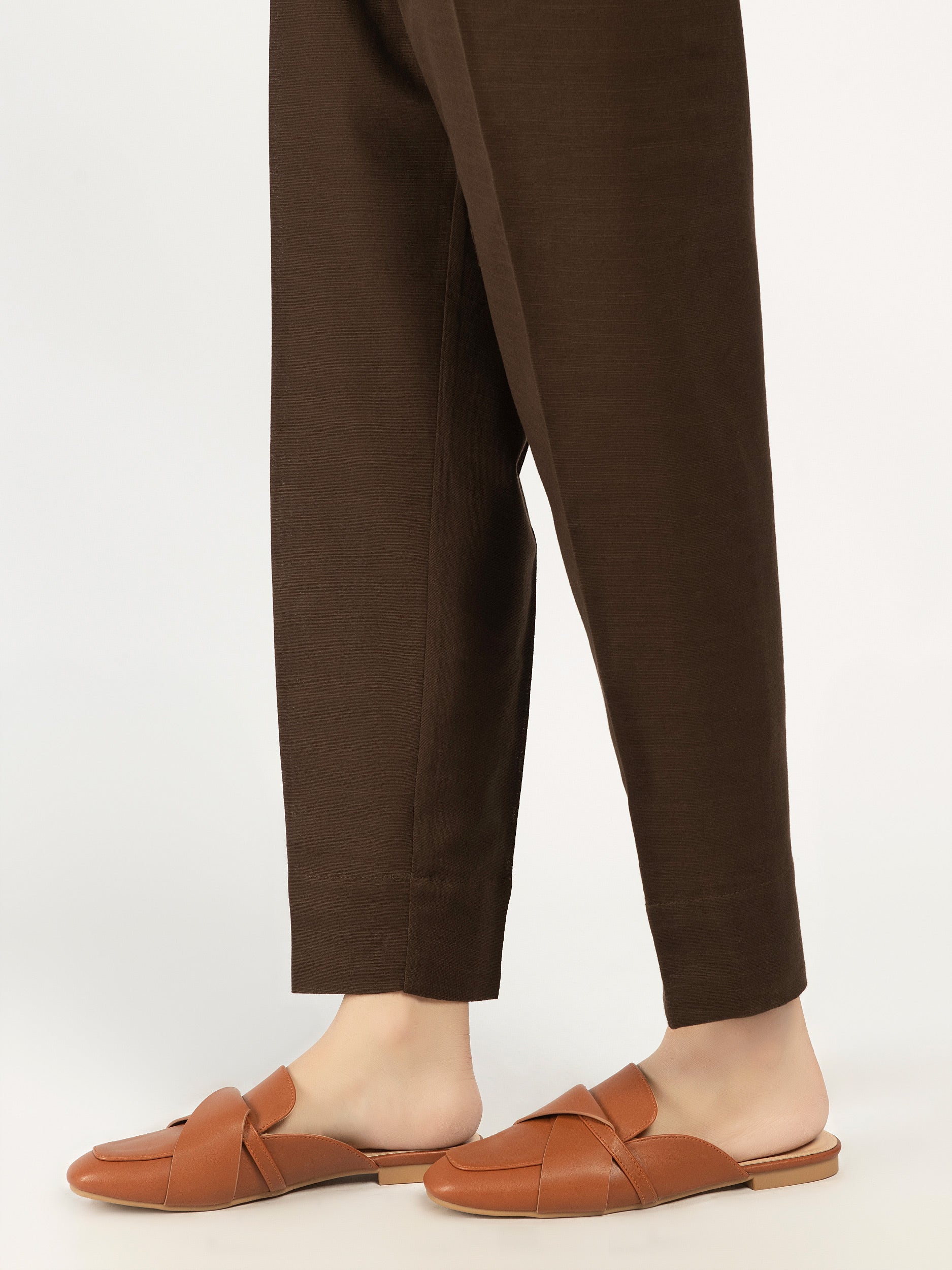 Plain Khaddar Trousers - Image 3