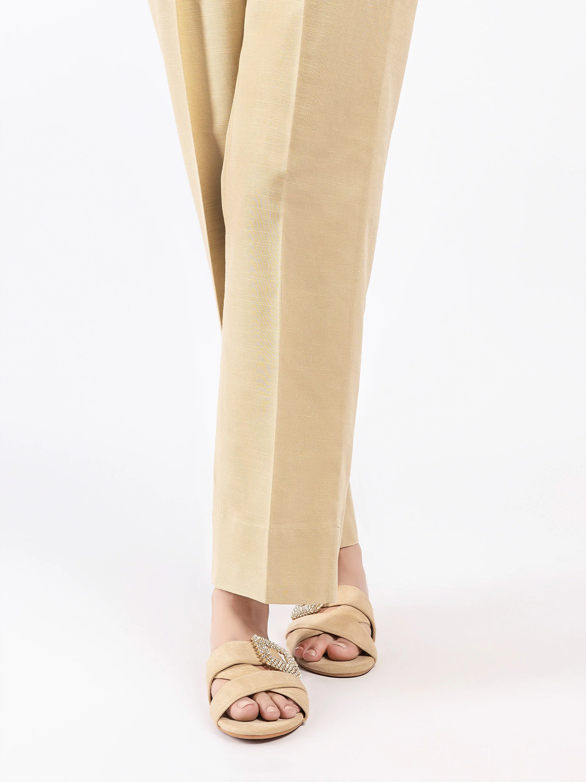 Dyed Khaddar Trousers - Image 2