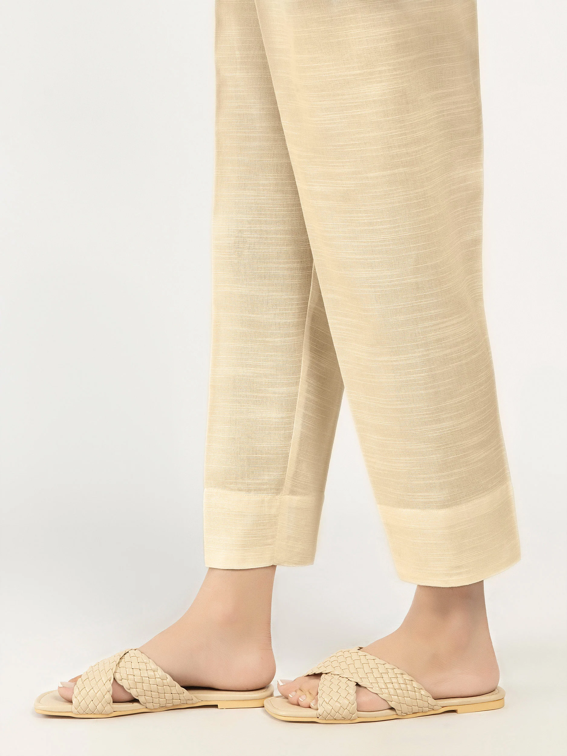Plain Khaddar Trousers - Image 3