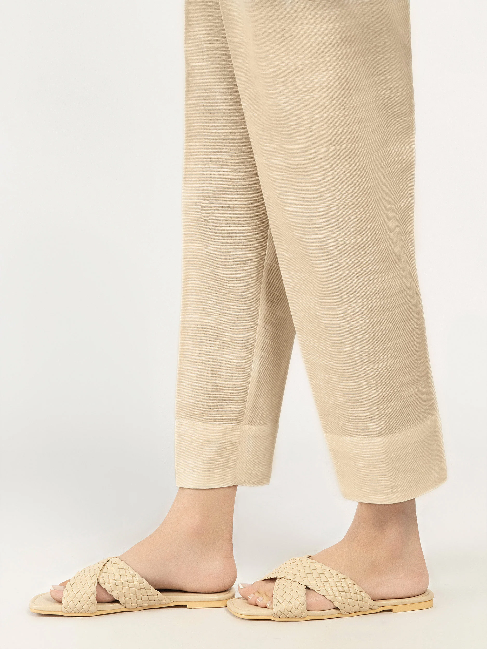 Plain Khaddar Trousers - Image 3
