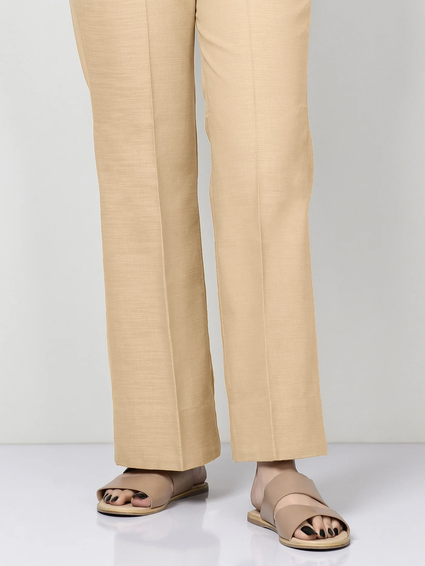 Plain Khaddar Trouser - Image 5