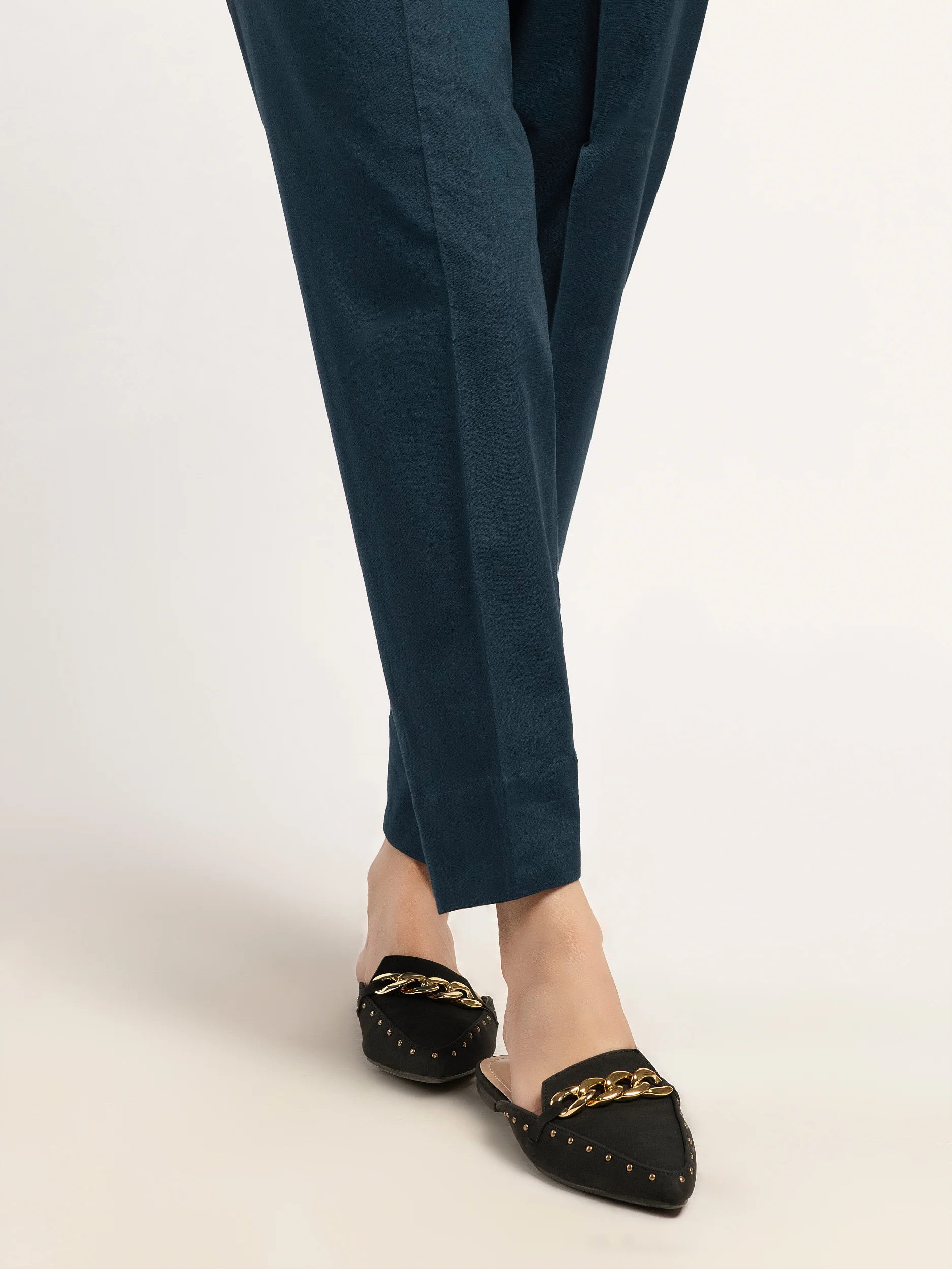 Plain Winter Cotton Trousers - Image 2