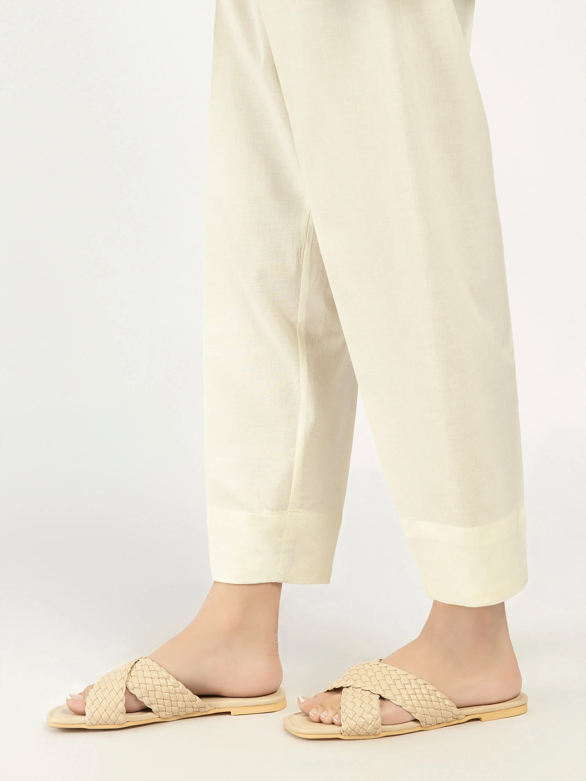 Plain Winter Cotton Trousers - Image 2