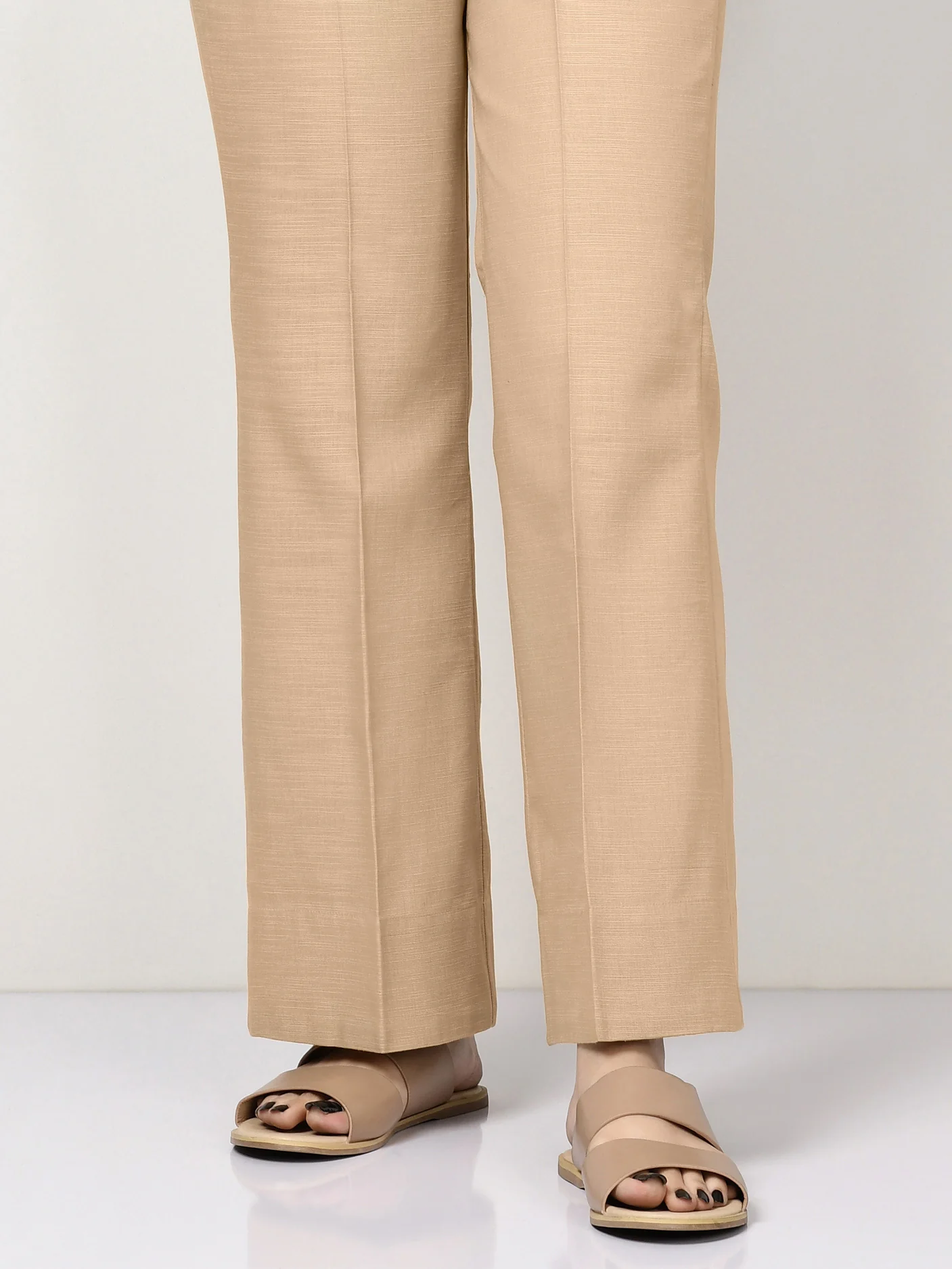 Plain Khaddar Trouser - Image 2