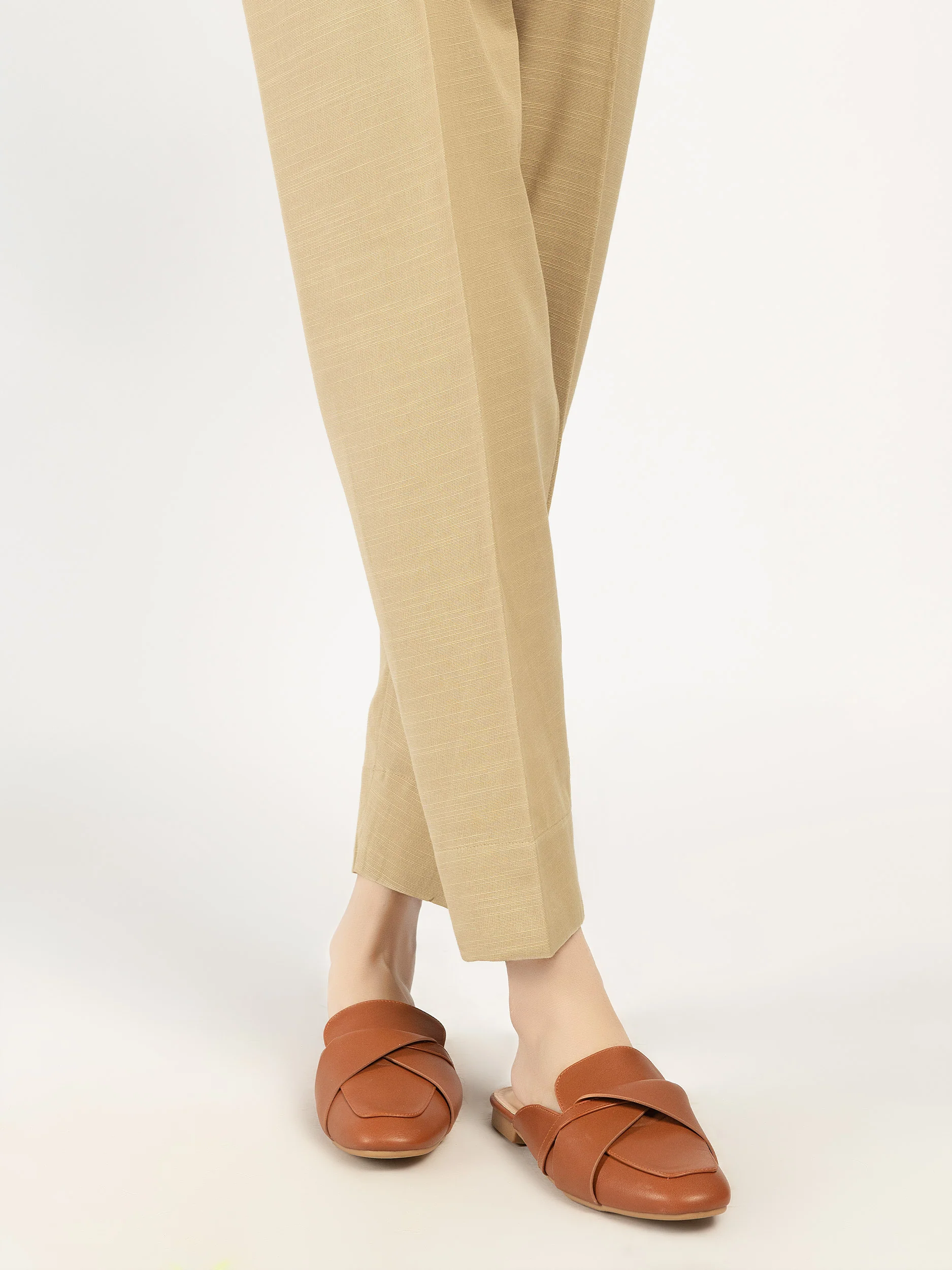 Plain Khaddar Trousers - Image 2