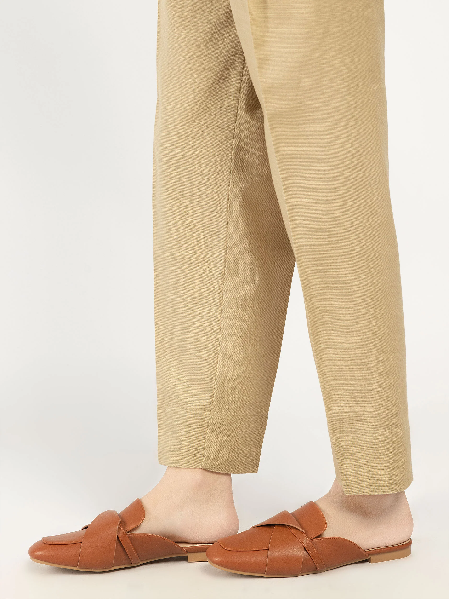 Plain Khaddar Trousers - Image 3