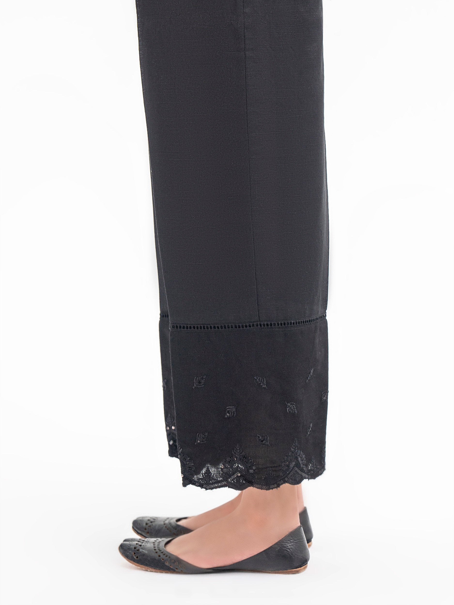 Khaddar Trouser-Embroidered (Pret) - Image 3