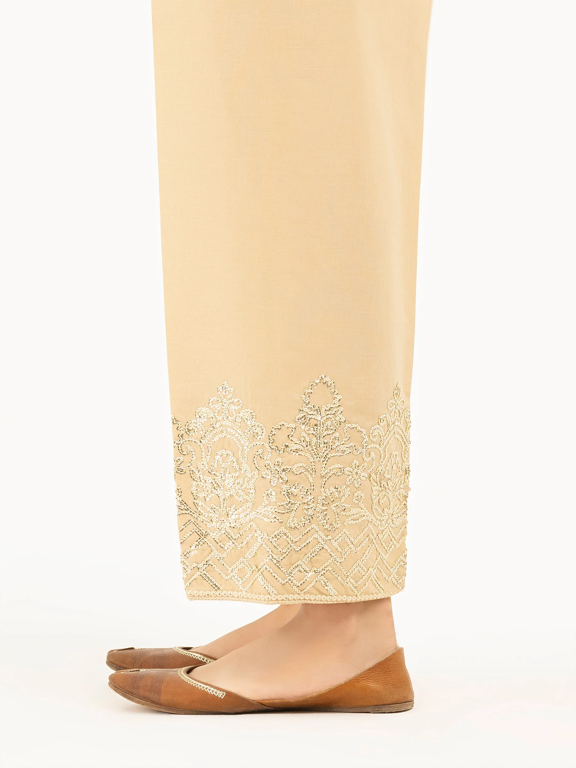 Cambric Trousers-Embroidered (Pret) - Image 4