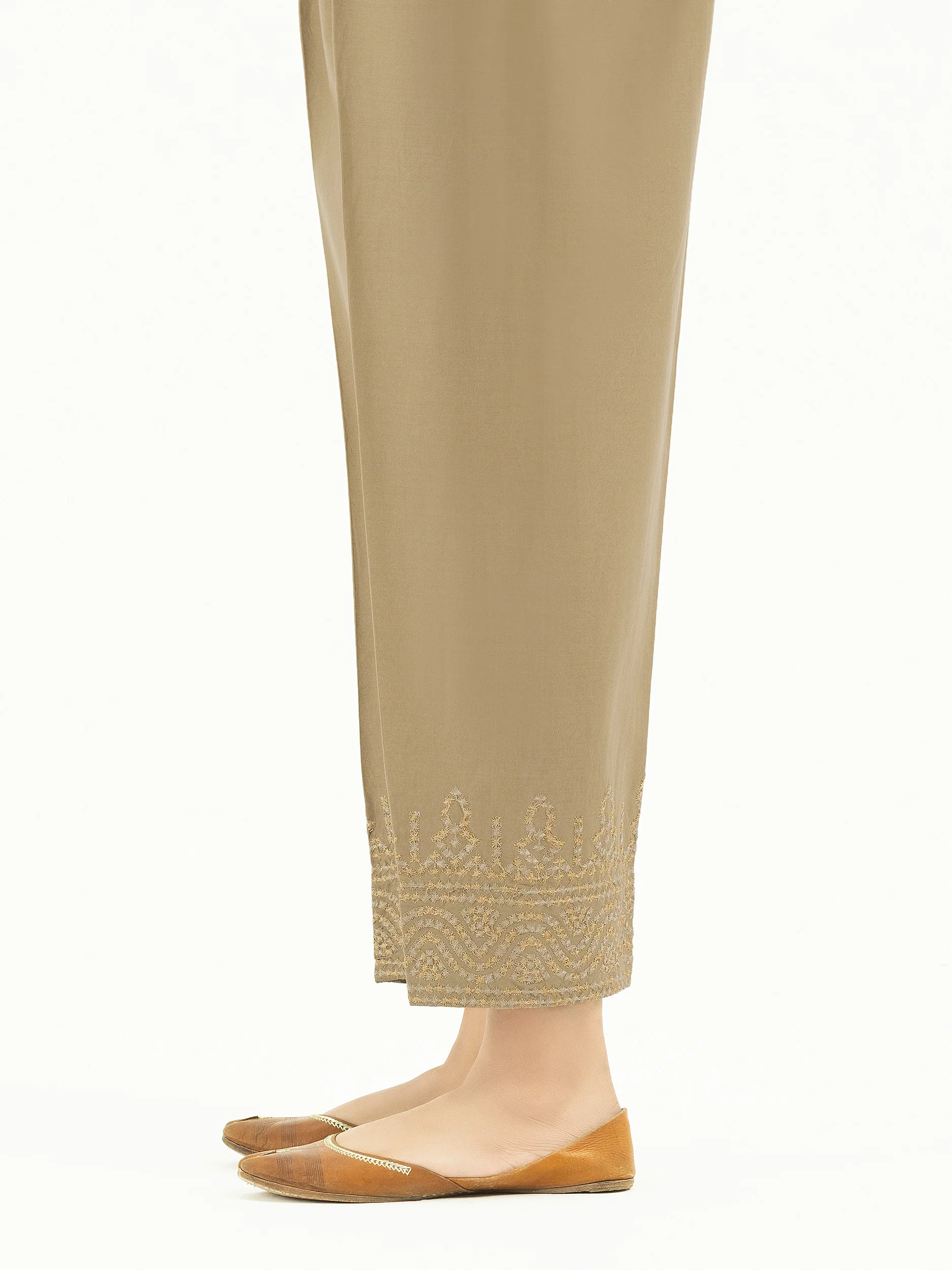 Cambric Trousers-Embroidered (Pret) - Image 3
