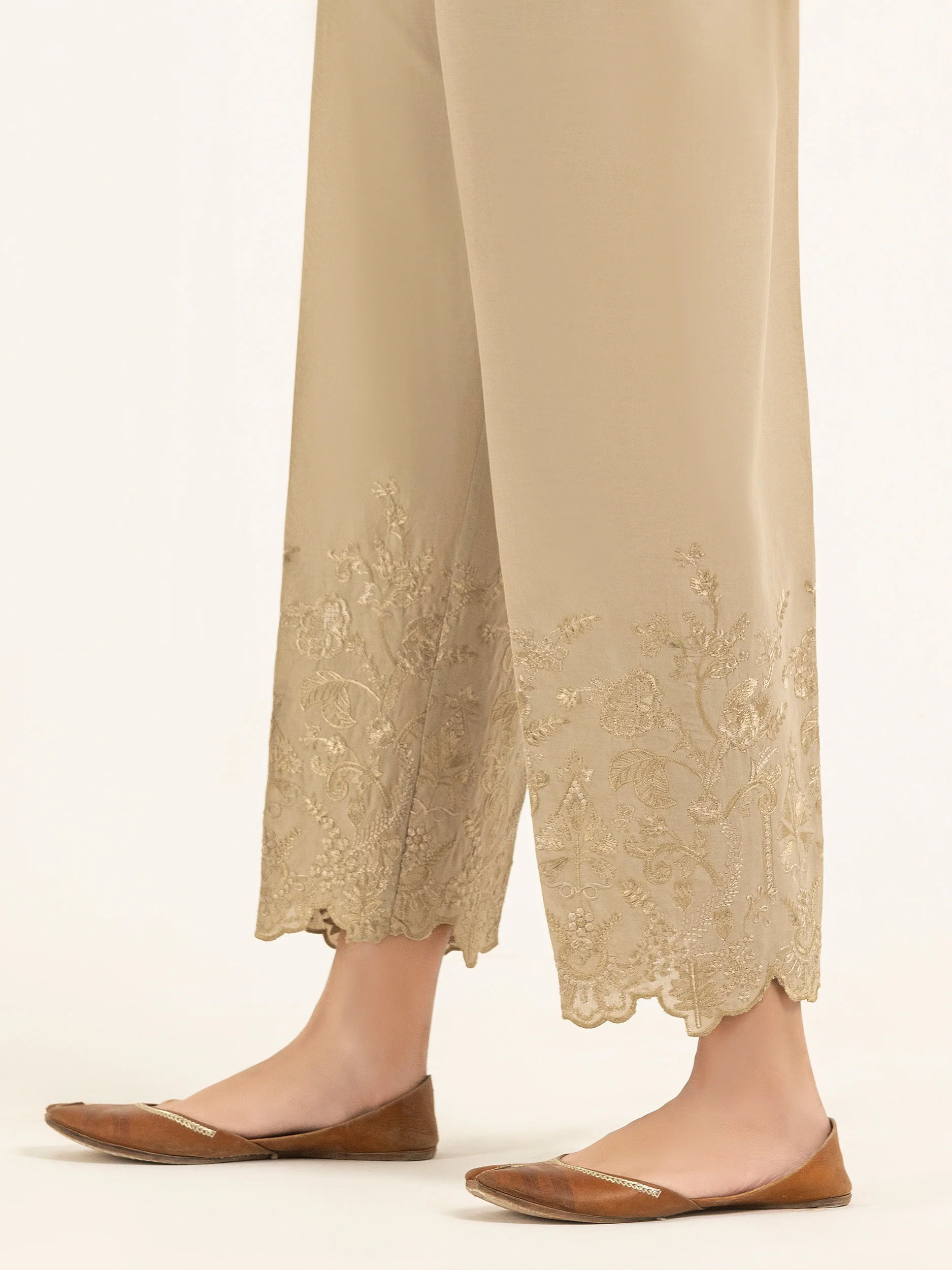 Cambric Trousers-Embroidered (Pret) - Image 2