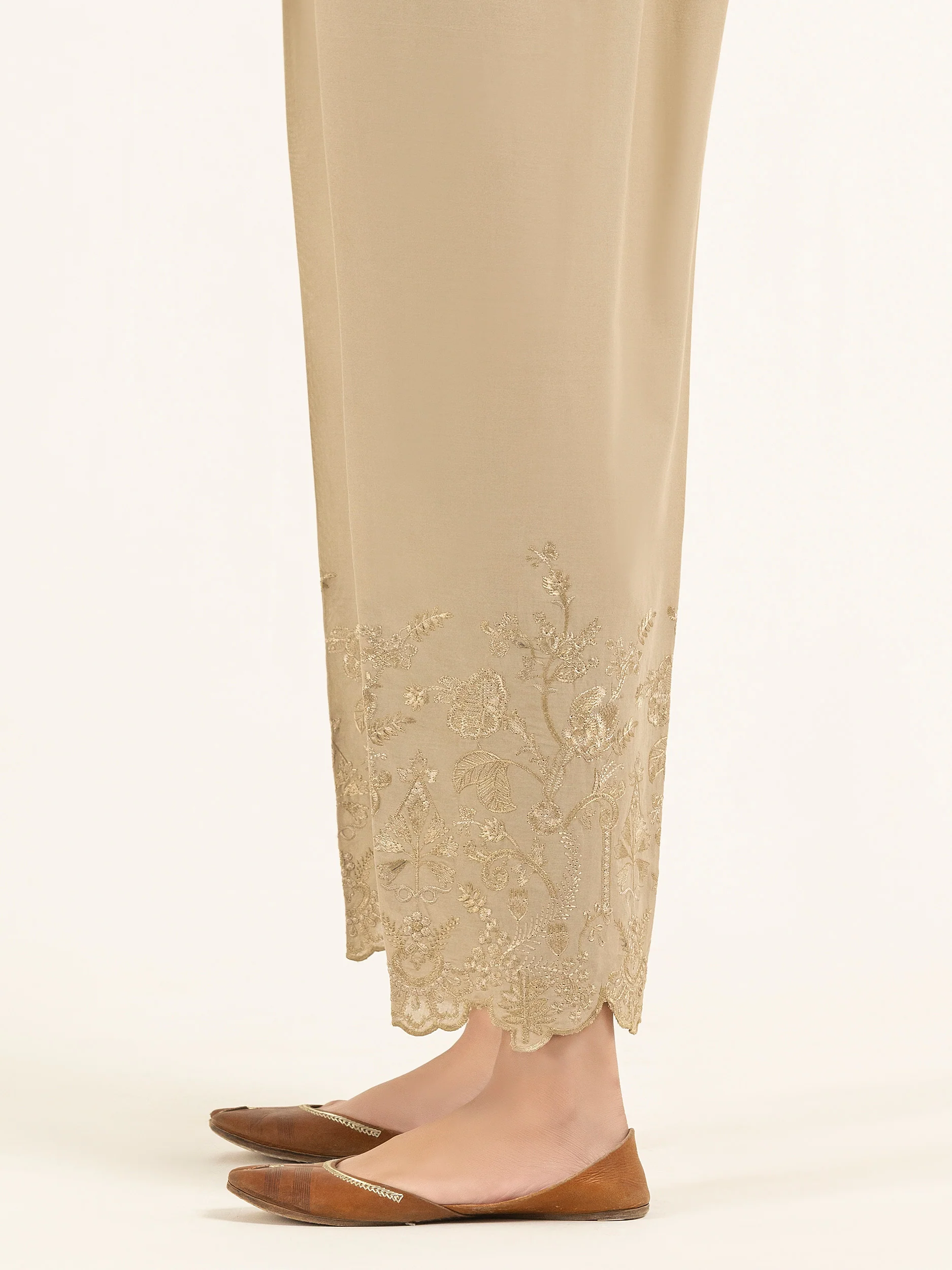 Cambric Trousers-Embroidered (Pret) - Image 3