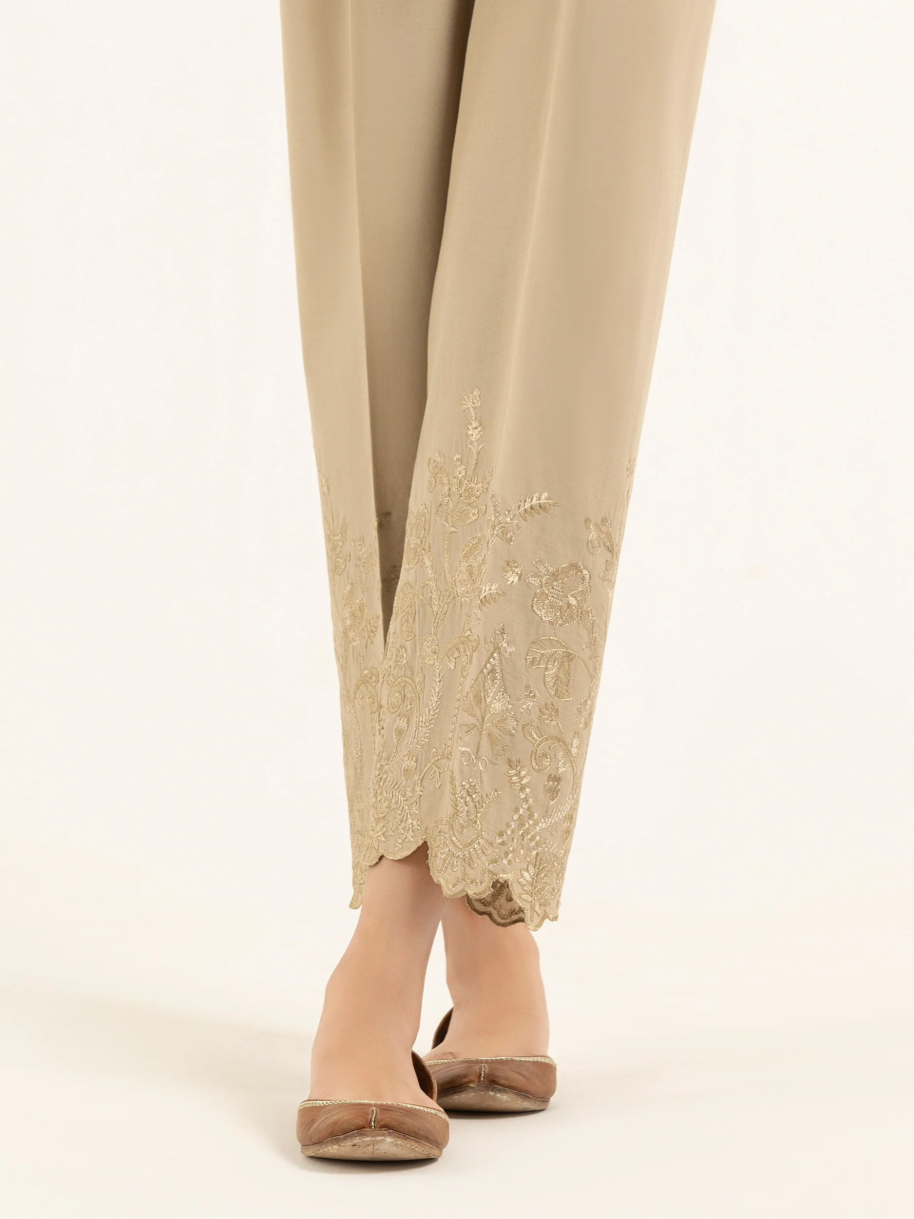 Cambric Trousers-Embroidered (Pret) - Image 4