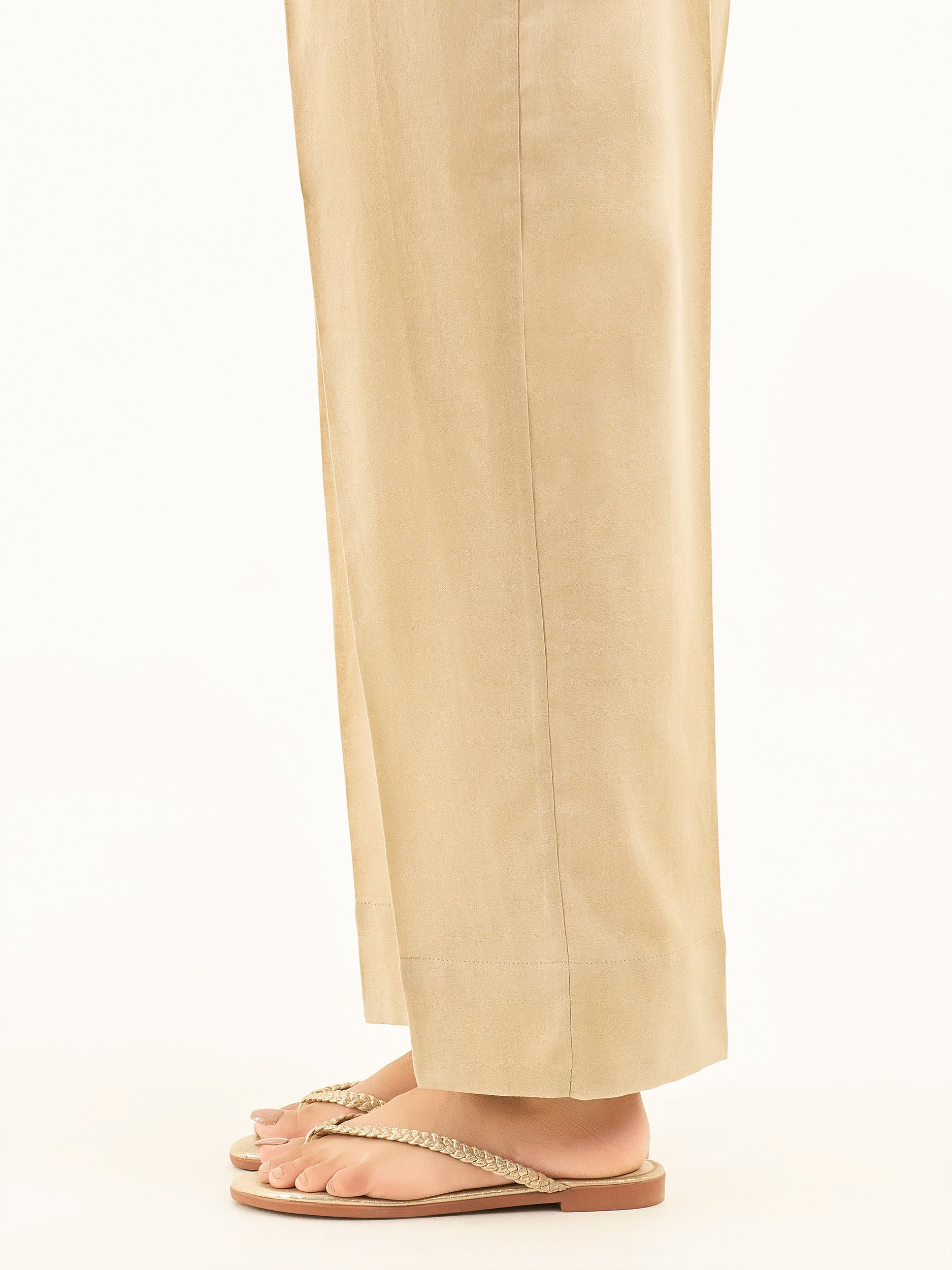 Dyed Crepe Trousers - Image 3